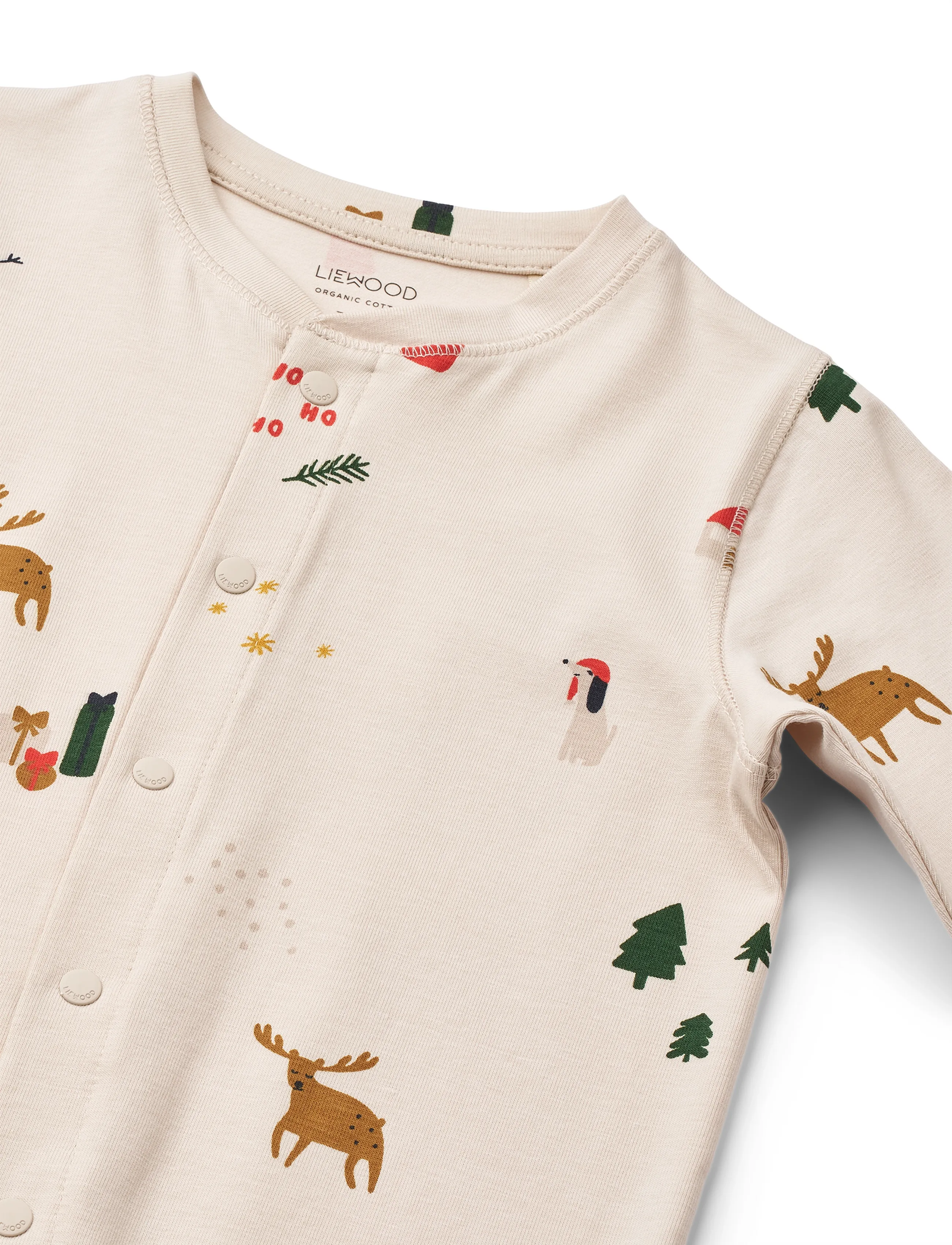 Liewood - Birk Grow Printed Pyjamas Jumpsuit - natdragter - holiday / sandy - 4