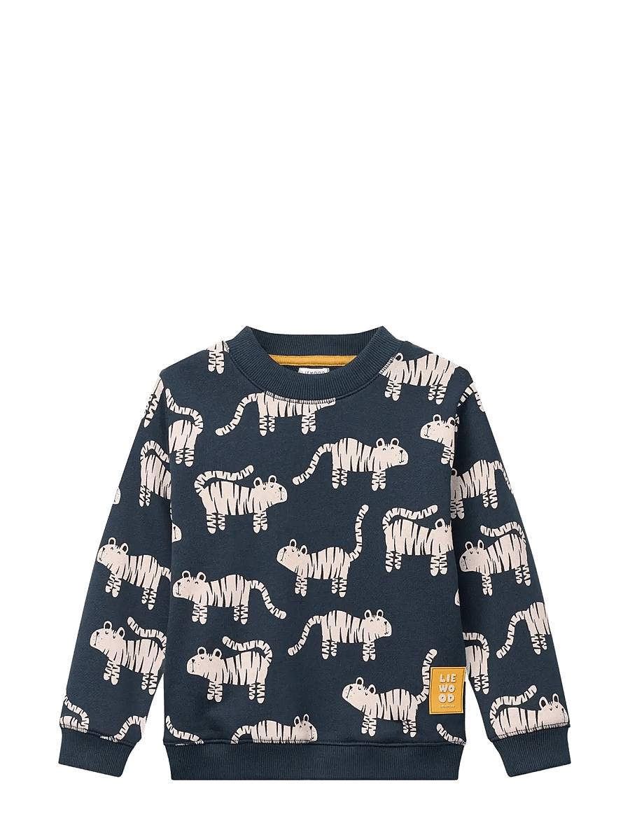 Liewood - Ridley Printed Sweatshirt - tiger / classic navy - 0
