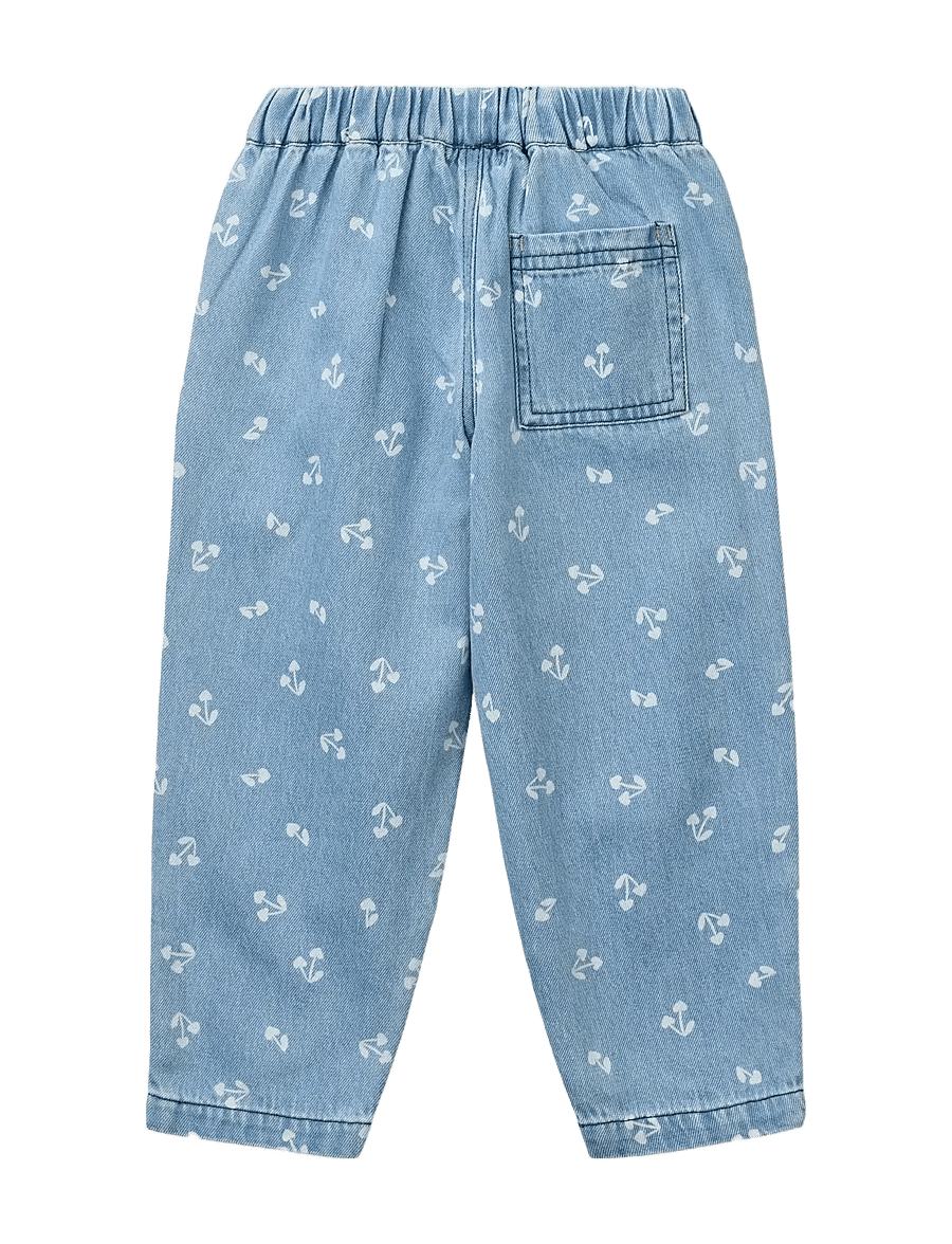 Liewood - Borris Light Printed Denim Pants - cherry heart sandy / denim - 2