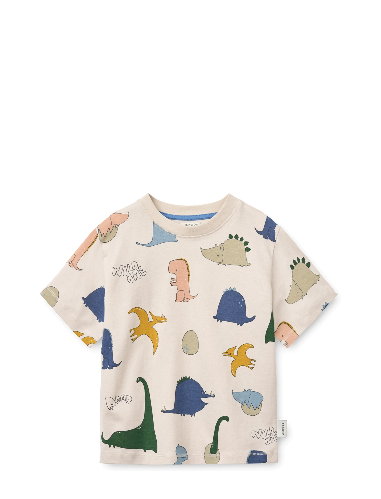 Liewood Francis Printed SS T-shirt - Beebiriided - DINO ROAR / SANDY / beige