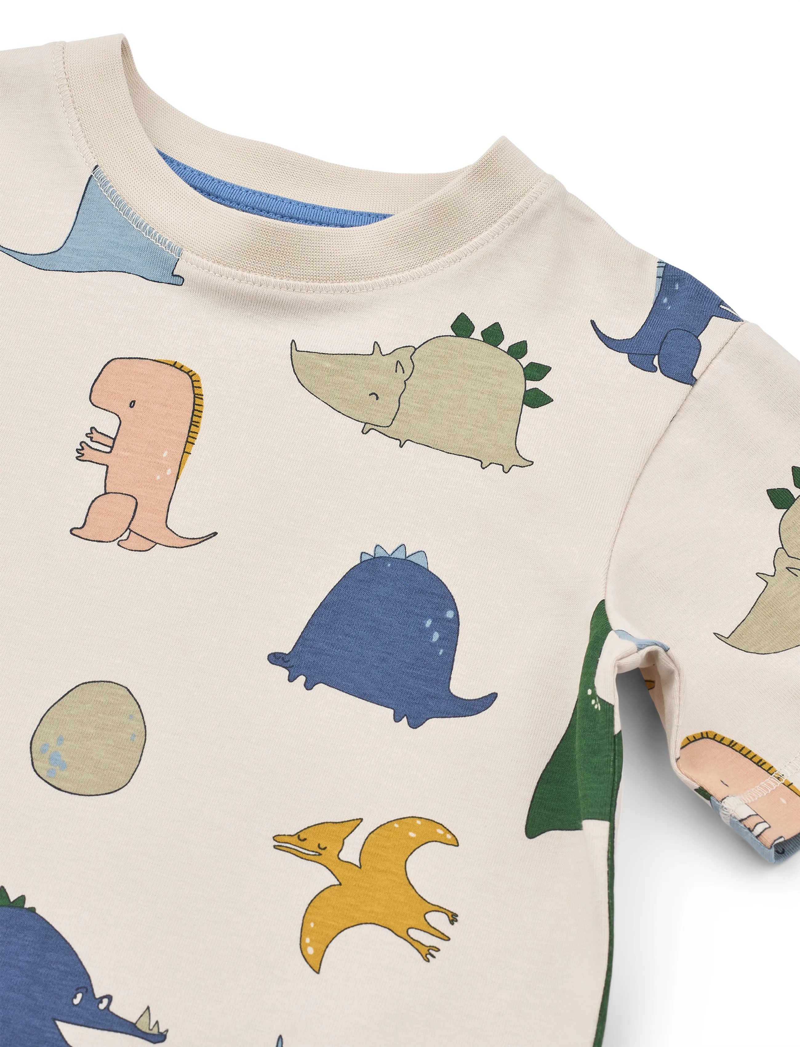 Liewood - Francis Printed SS T-shirt - lühikeste varrukatega - dino roar / sandy - 2