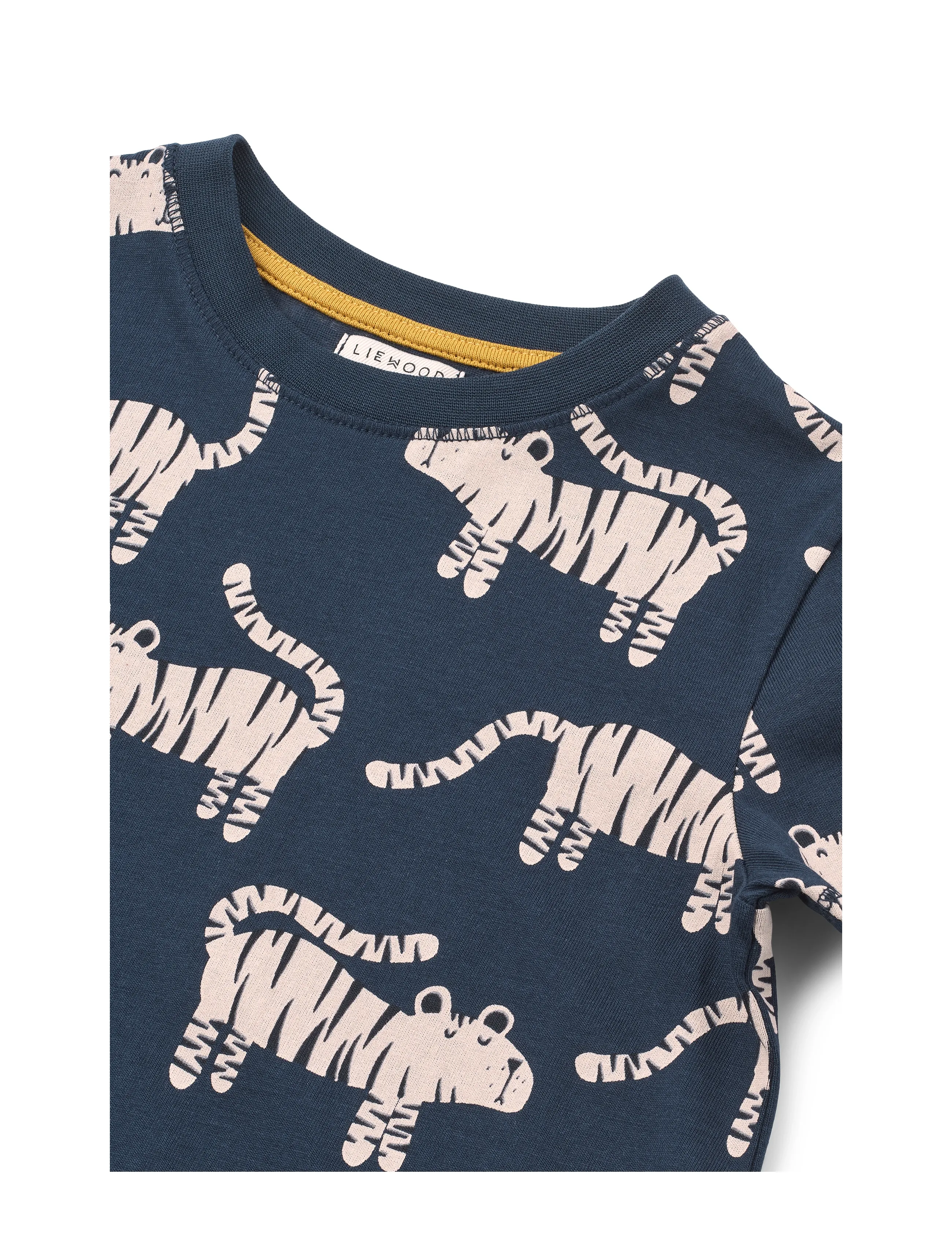 Liewood - Francis Printed SS T-shirt - lühikeste varrukatega t-särgid - tiger / classic navy - 2