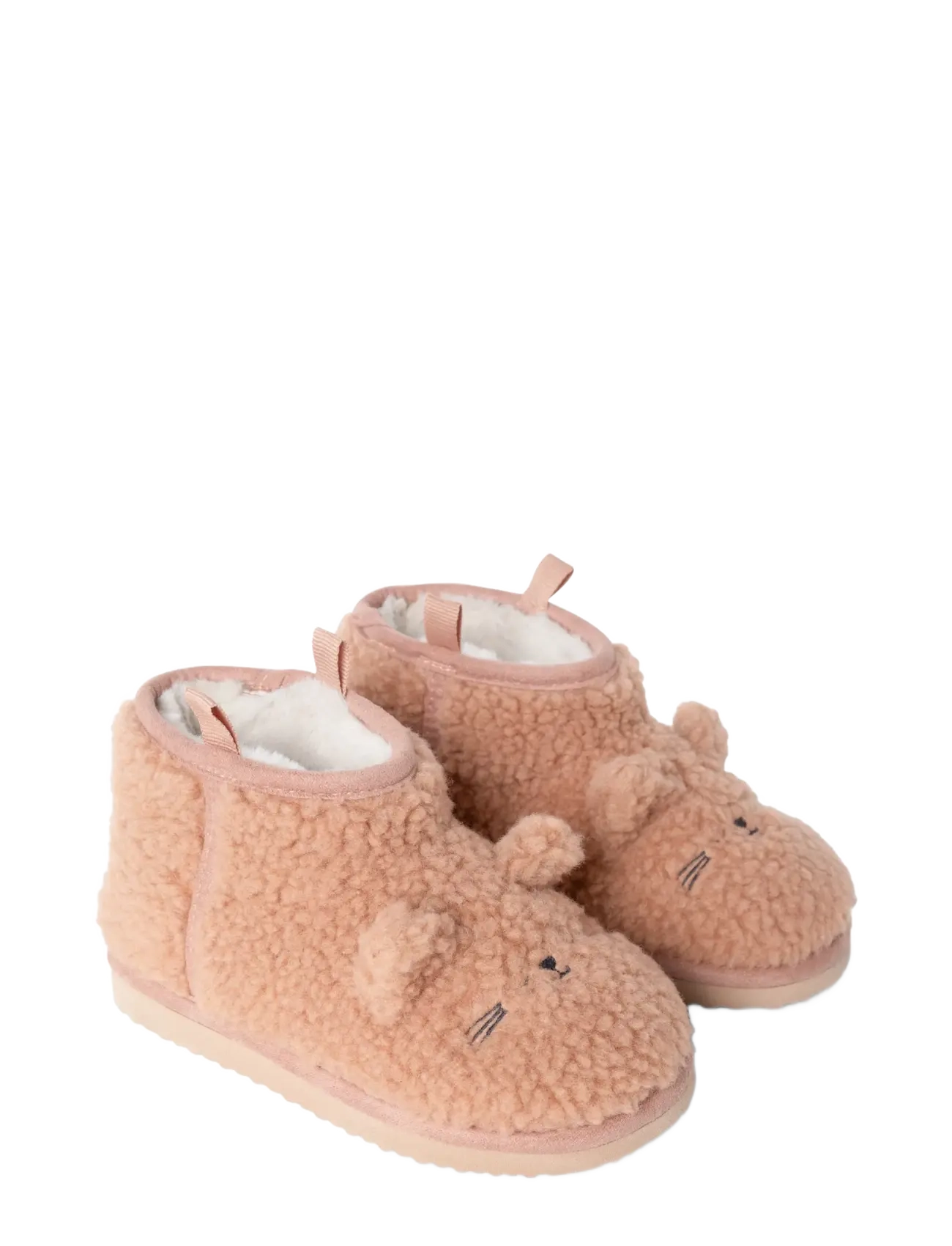 Liewood Alban Cat Pile Boot Slipper, 22, Schuhe, Rosa - Slippers & Indoor Kinder