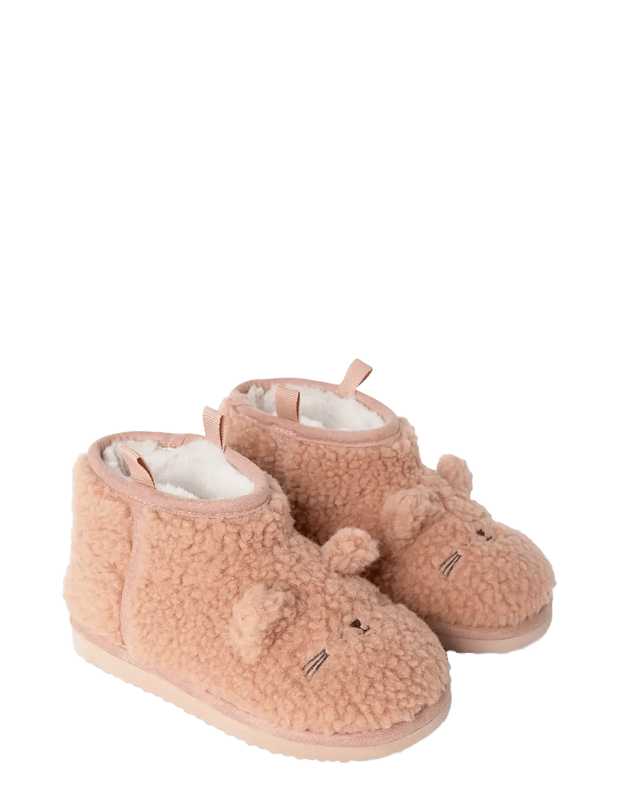 Liewood - Alban Cat Pile Boot Slipper - pale tuscany - 0