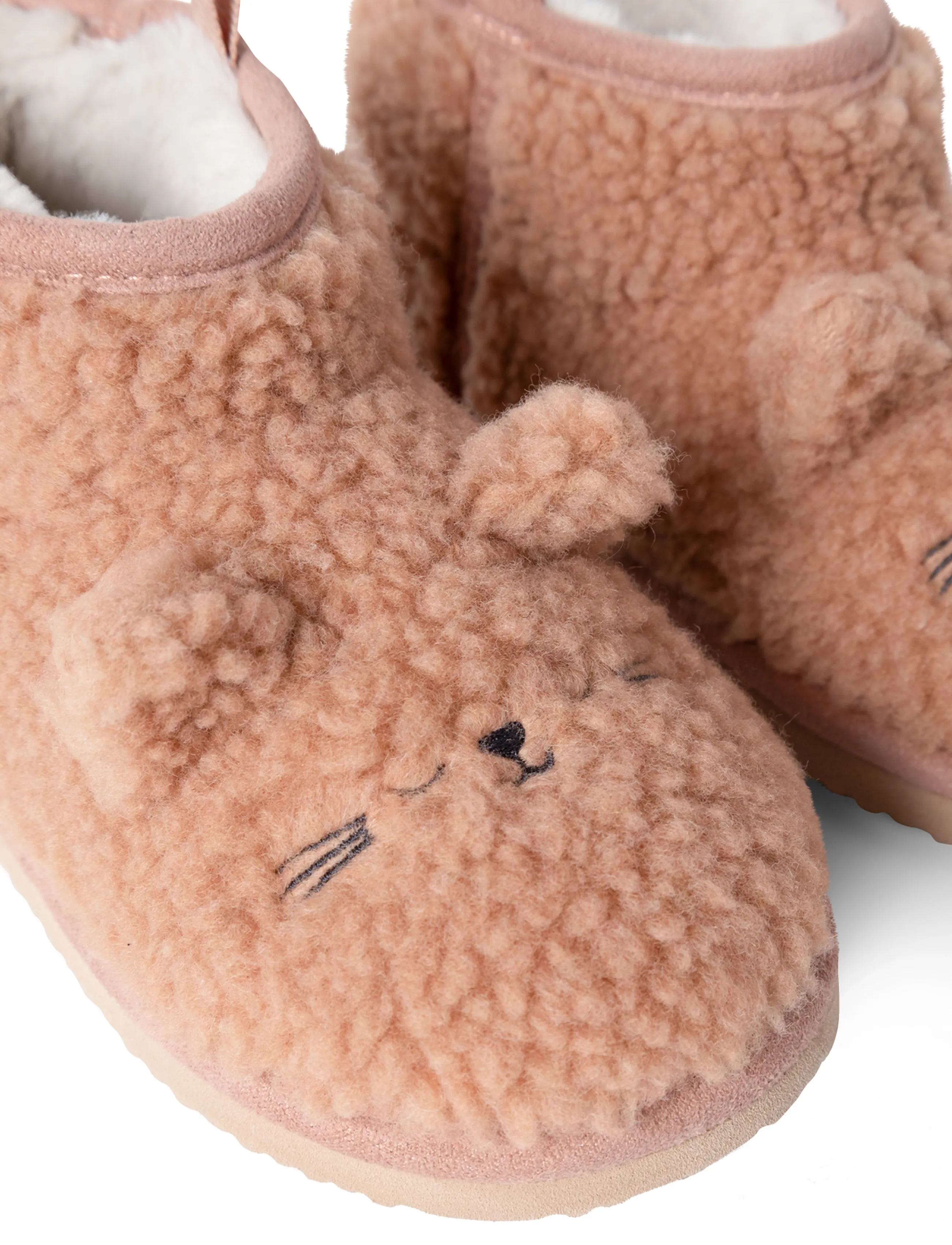 Liewood - Alban Cat Pile Boot Slipper - pale tuscany - 3