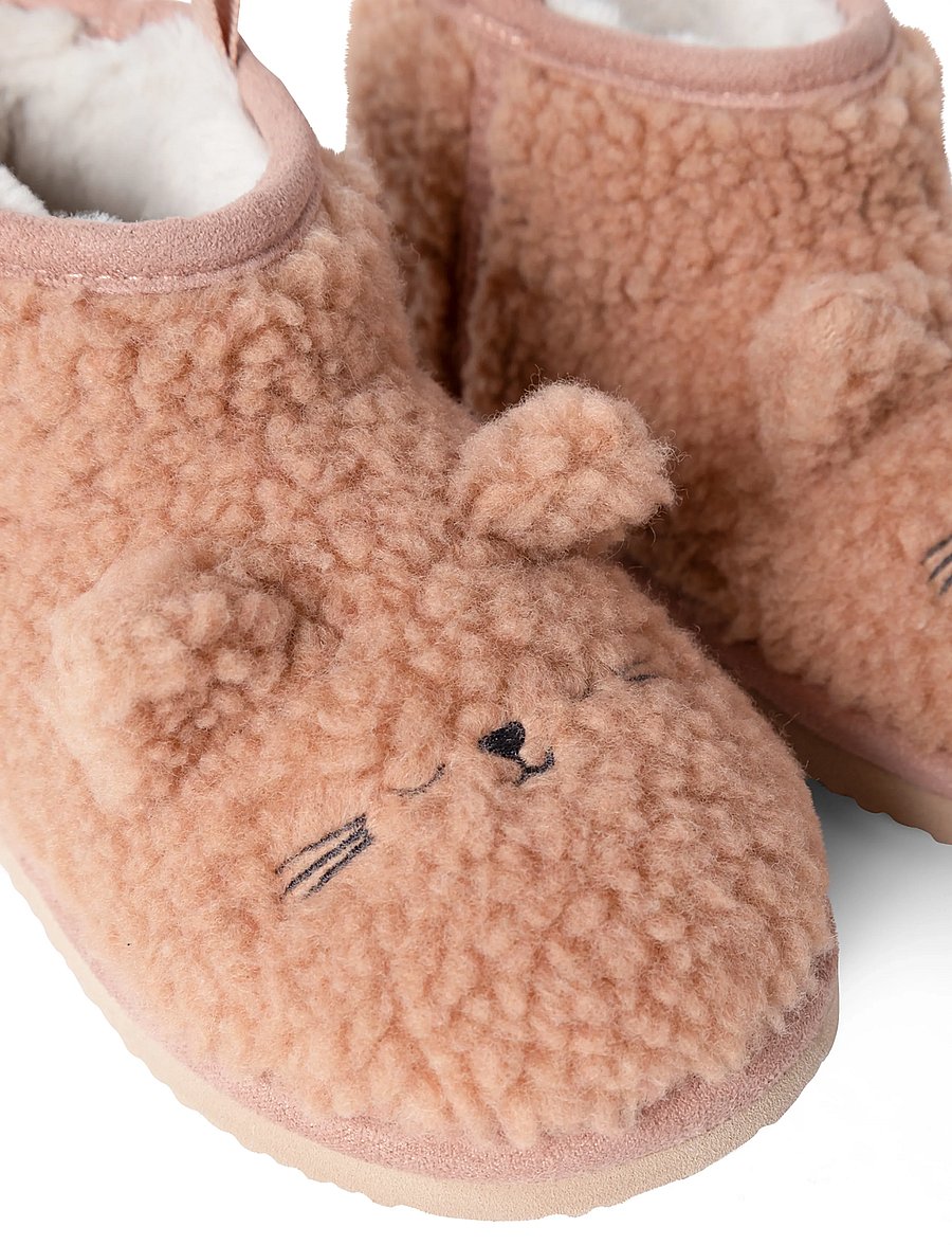 Liewood - Alban Cat Pile Boot Slipper - pale tuscany - 3