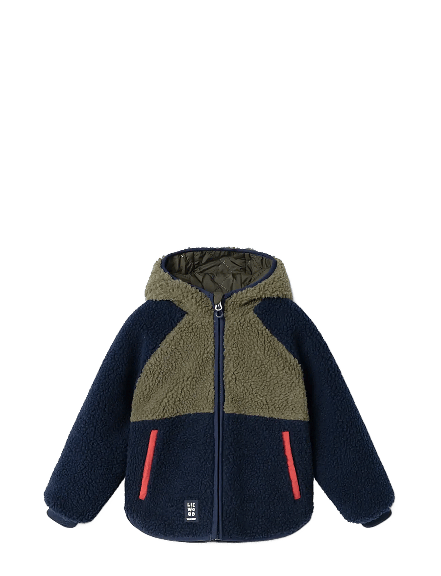 Liewood - Jackson Reversible Jacket - thermo jackets - army brown / classic navy - 0