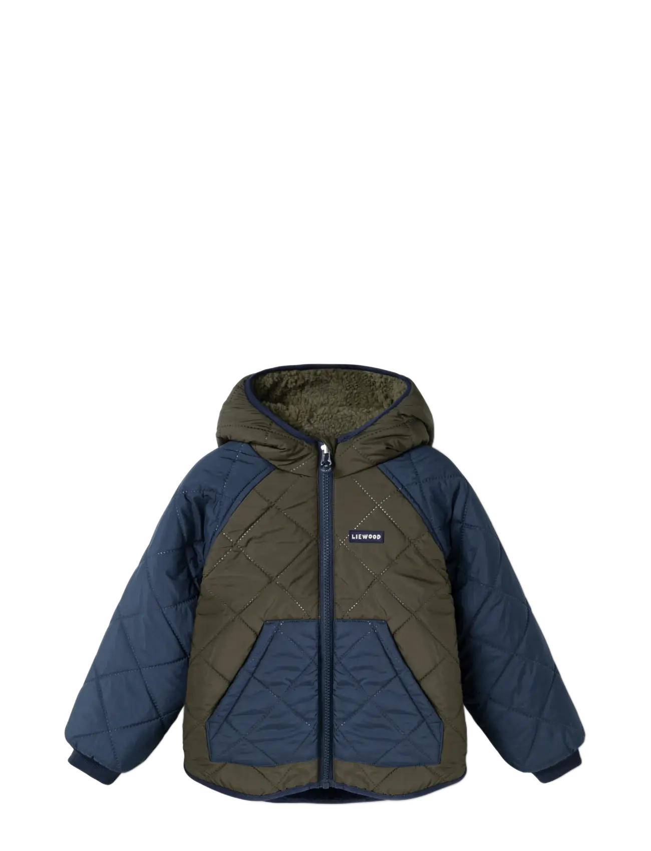 Liewood - Jackson Reversible Jacket - thermo jackets - army brown / classic navy - 1