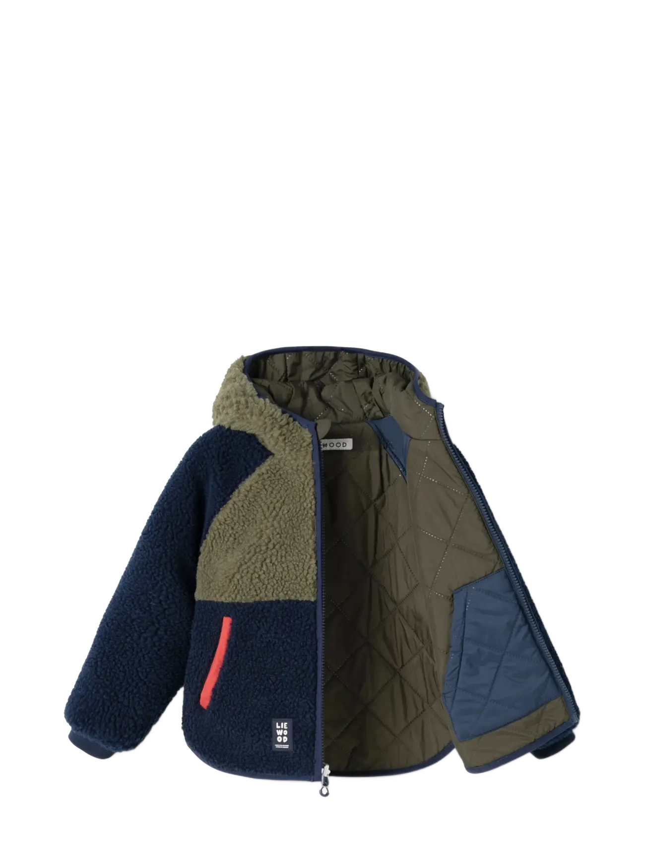 Liewood - Jackson Reversible Jacket - thermo jackets - army brown / classic navy - 2