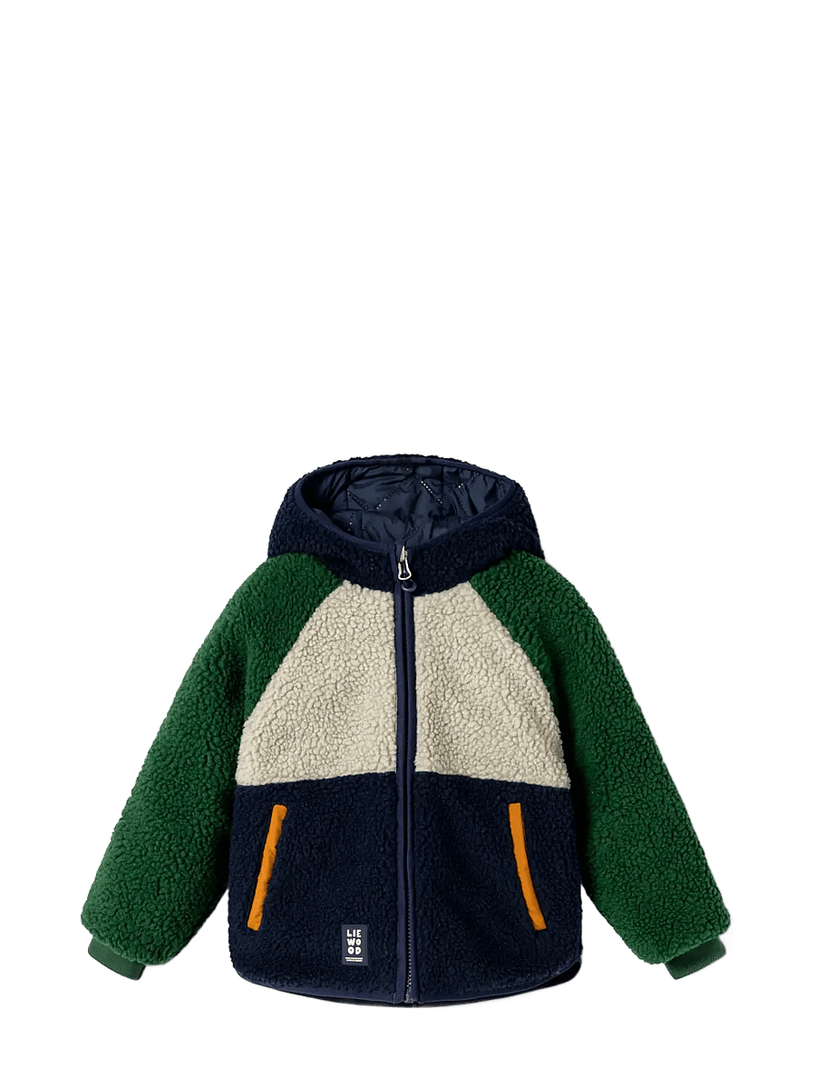 Liewood - Jackson Reversible Jacket - garden green multi mix - 0