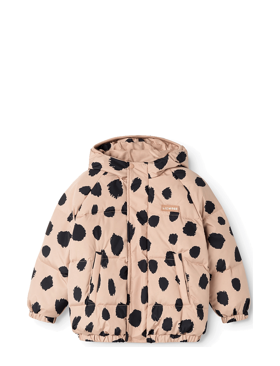 Liewood - Adelina Down Jacket - vinterjackor - mega leo spot / pale tuscany - 1