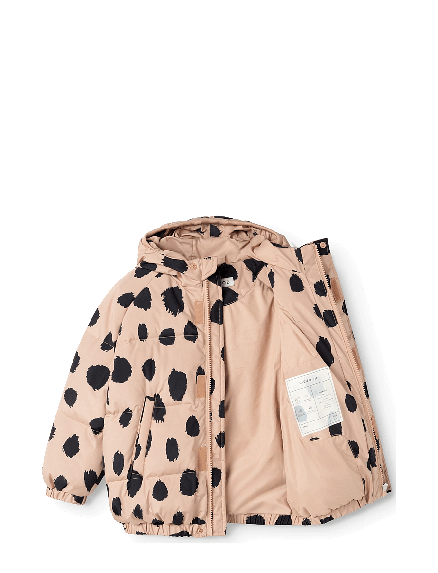 Liewood - Adelina Down Jacket - vinterjackor - mega leo spot / pale tuscany - 3