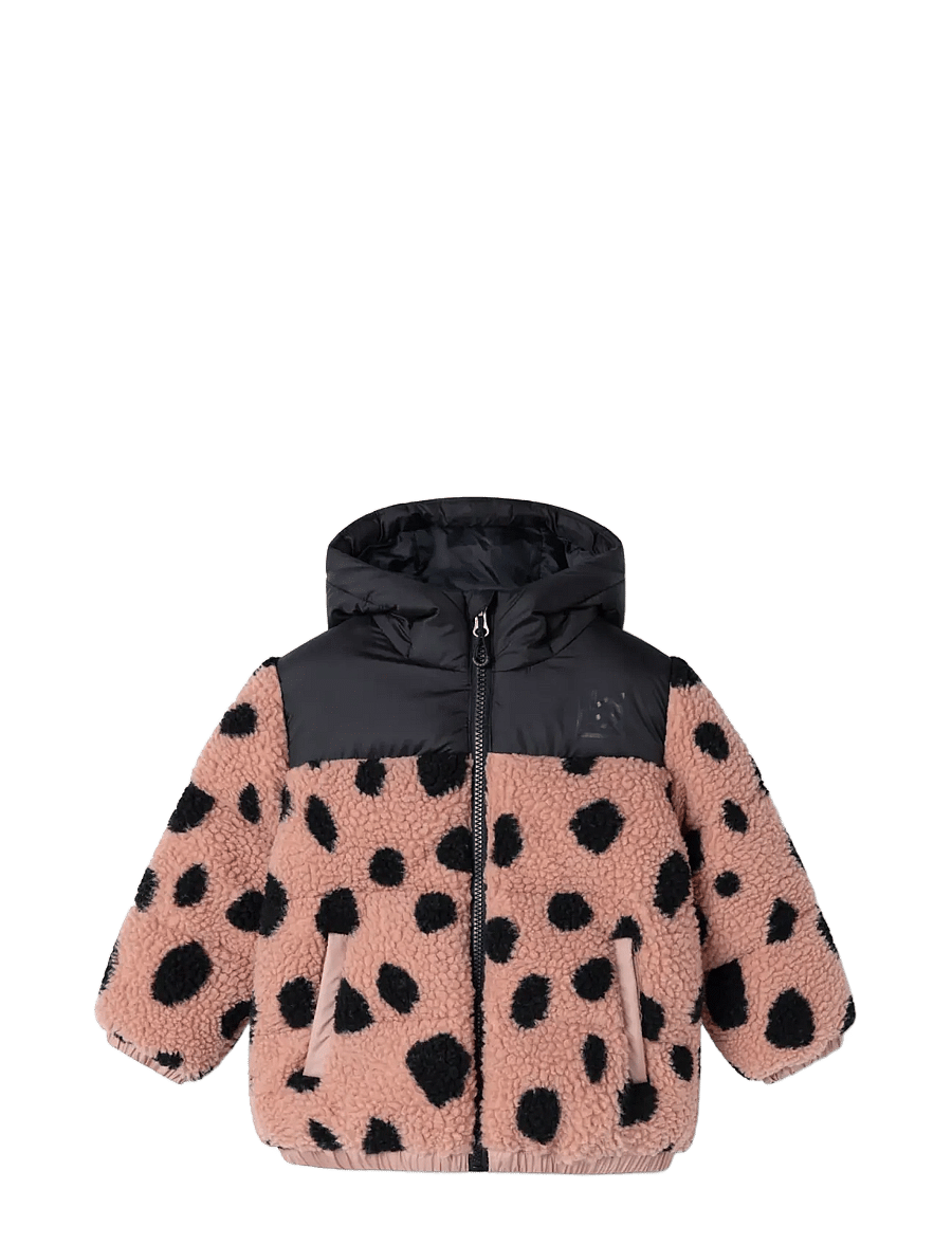 Liewood - Niko Pile Jacket - vinterjackor - mega leo spot / pale tuscany - 1