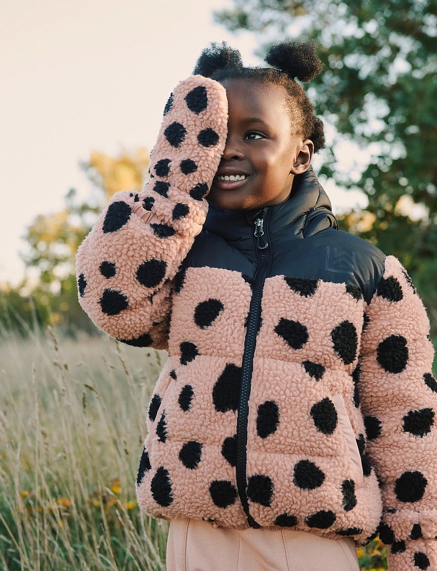 Liewood - Niko Pile Jacket - vinterjackor - mega leo spot / pale tuscany - 0