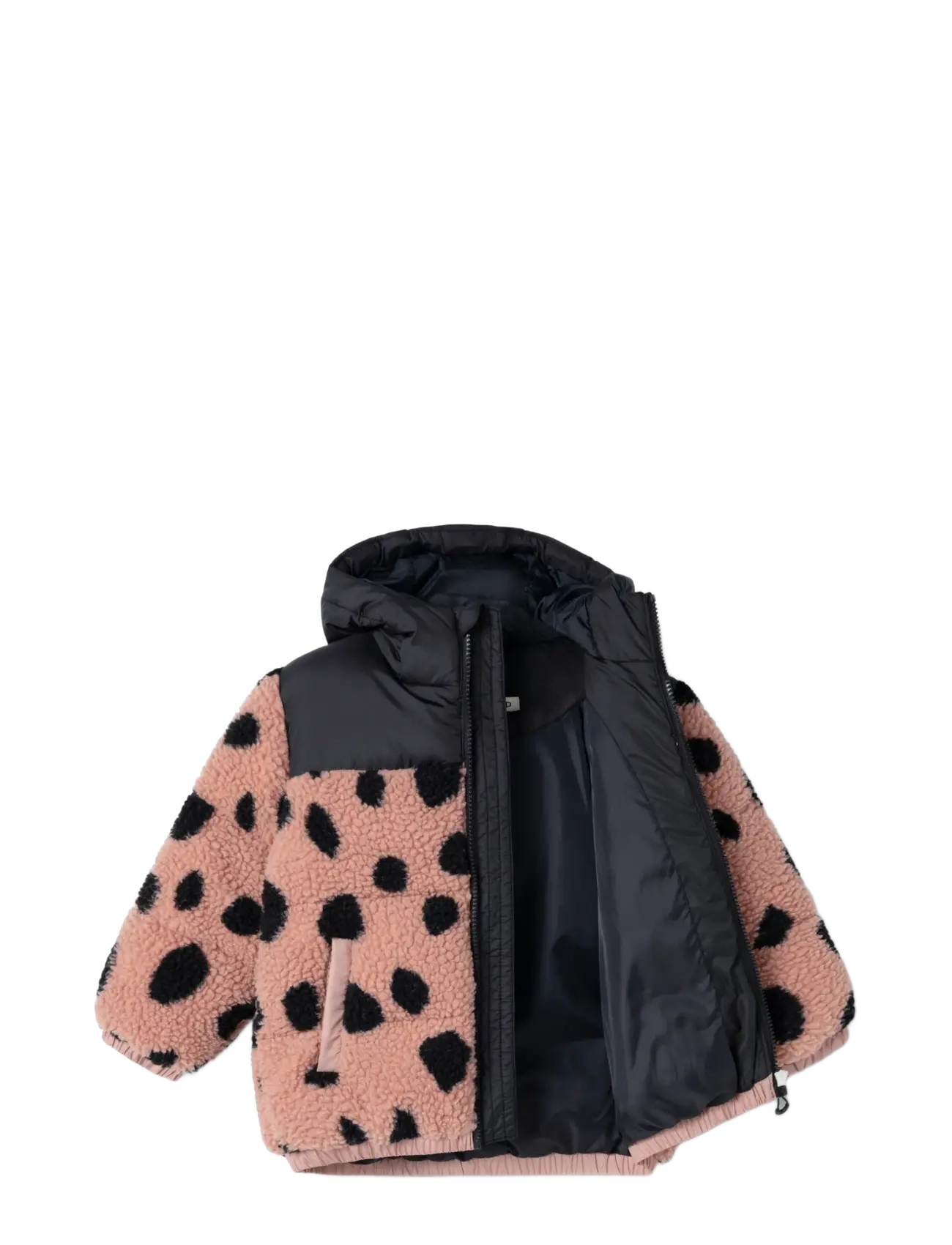 Liewood - Niko Pile Jacket - vinterjackor - mega leo spot / pale tuscany - 3