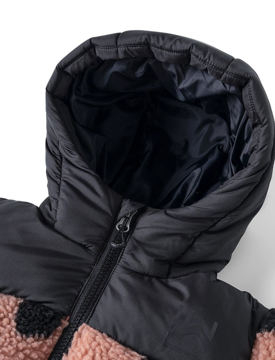 Liewood - Niko Pile Jacket - vinterjackor - mega leo spot / pale tuscany - 4