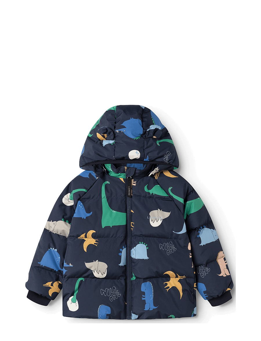 Liewood - Polle Down Puffer Jacket - dino roar / classic navy - 1