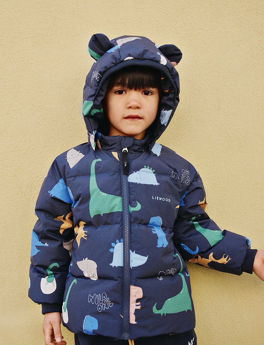 Liewood - Polle Down Puffer Jacket - dino roar / classic navy - 0