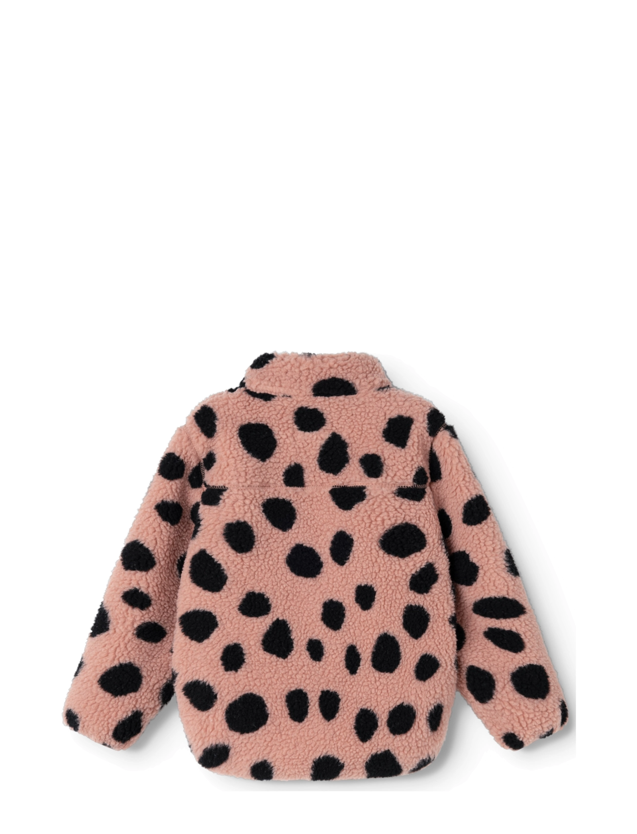 Liewood - Noam Pile Jacket - fleece jackets - mega leo spot / pale tuscany - 1