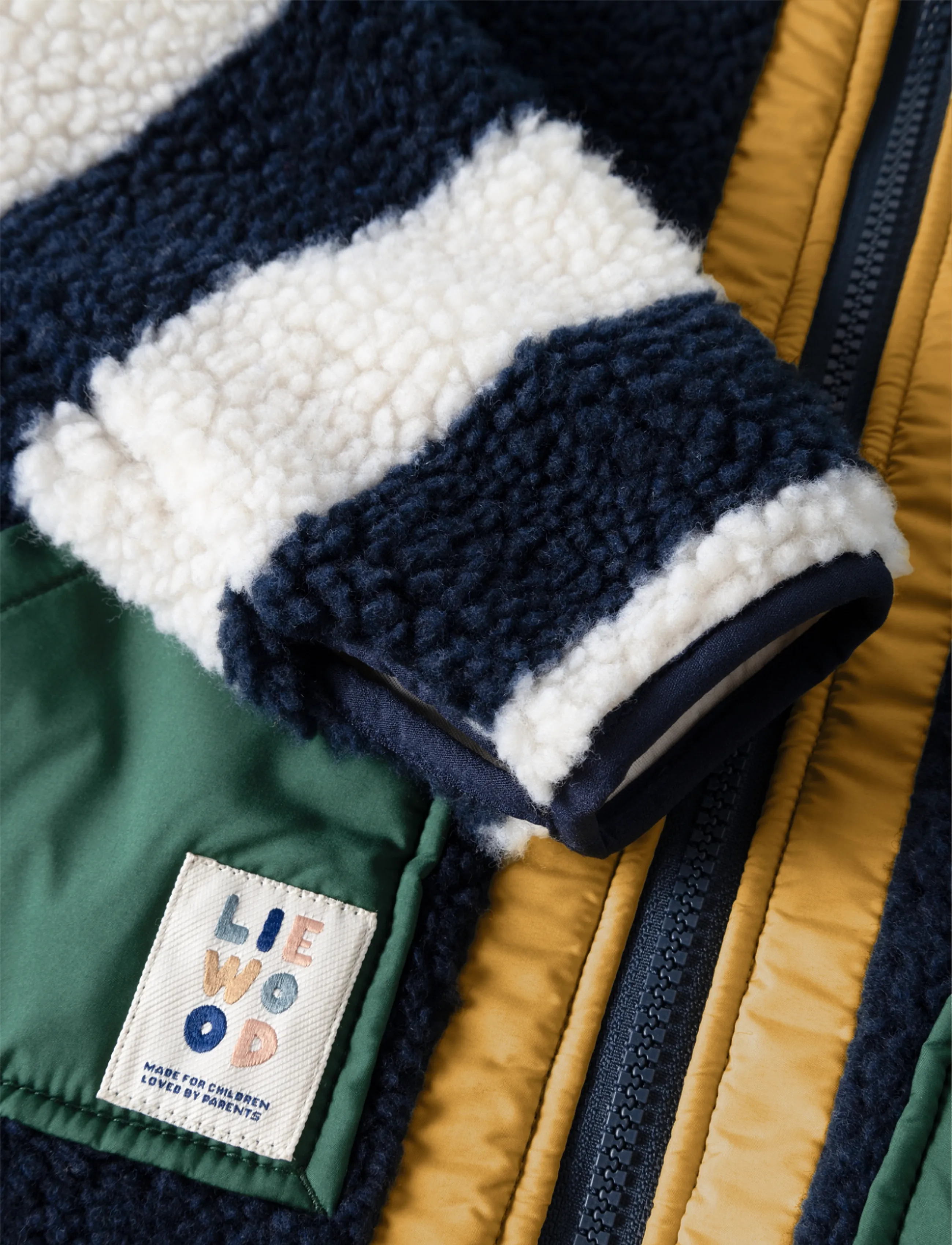 Liewood - Noam Pile Jacket - fleece jackets - classic navy multi mix - 3
