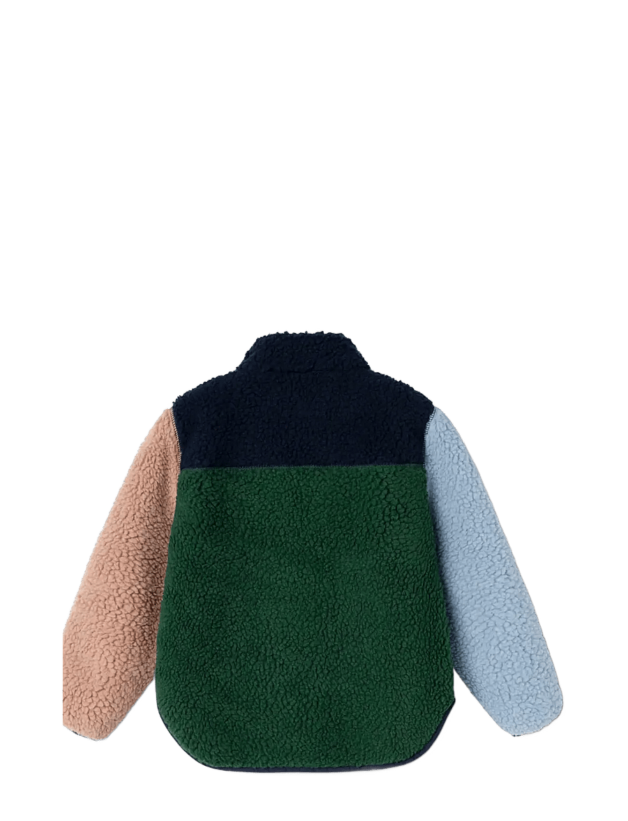 Liewood - Noam Pile Jacket - garden green multi mix - 1