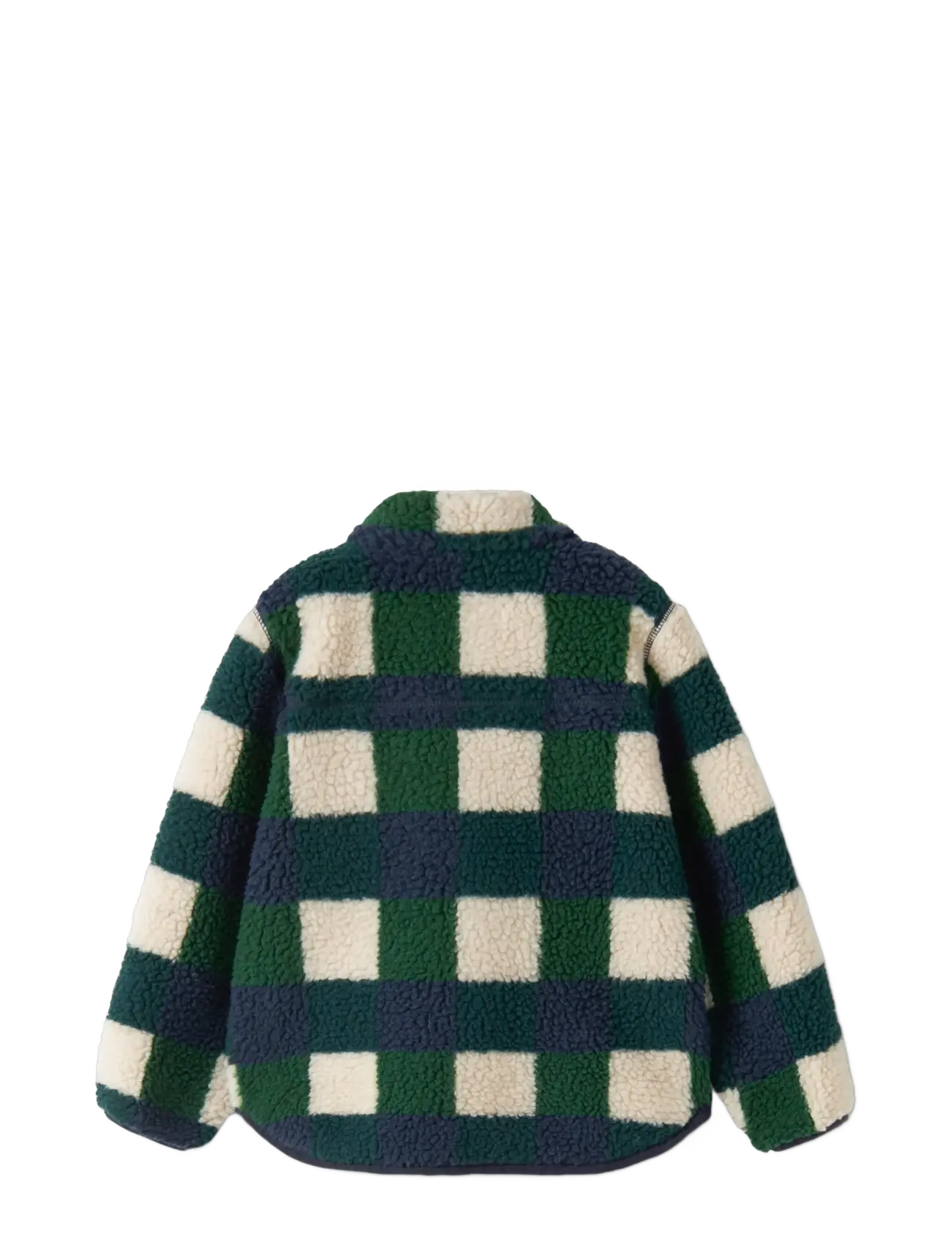 Liewood - Nolan Pile Jacket - fleece jackets - mega check / bright garden - 1