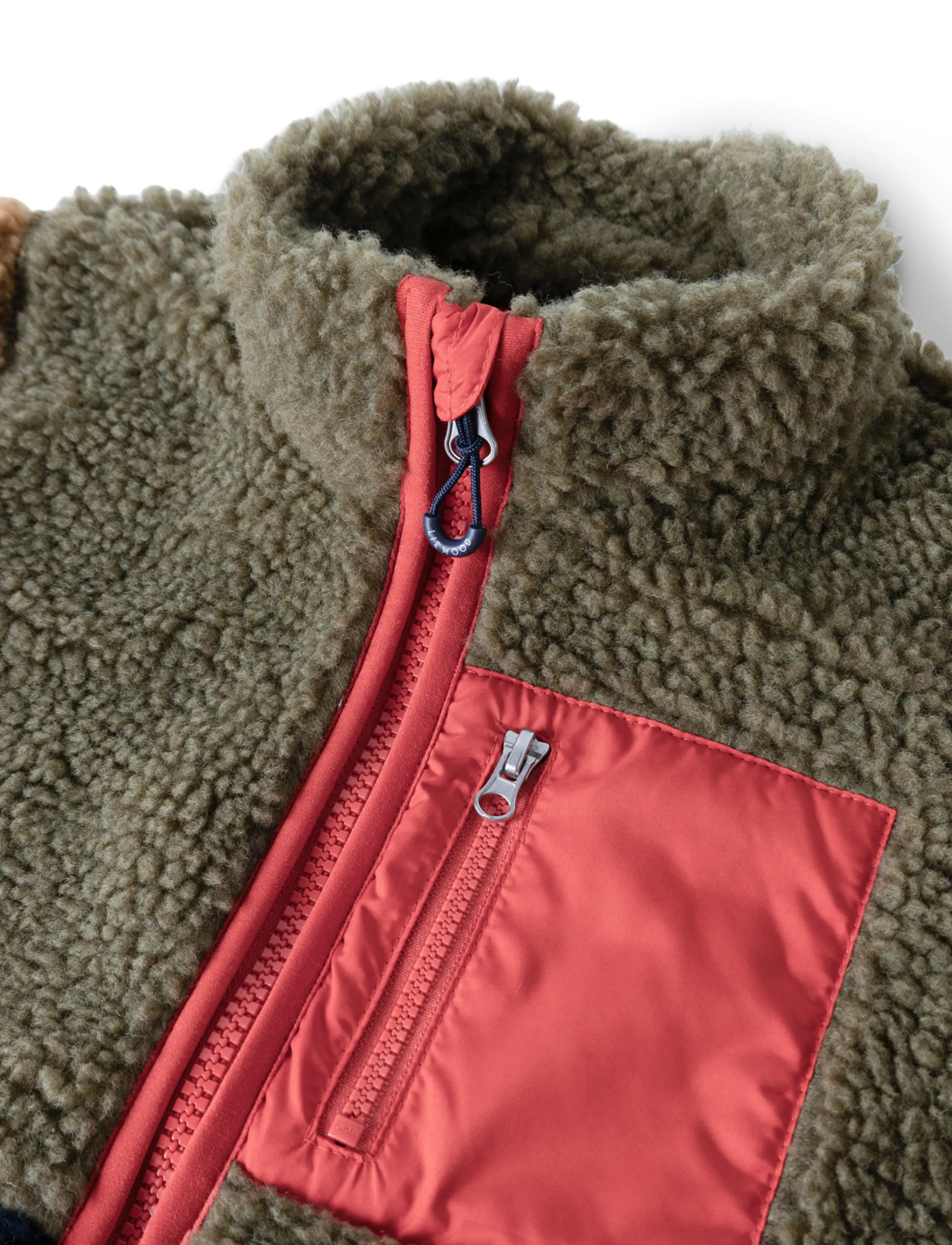 Liewood - Nolan Pile Jacket - army brown multi mix - 2