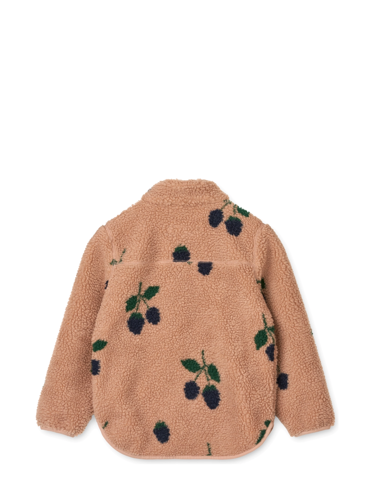 Liewood - Nolan Pile Jacket - fleece jackets - berry / pale tuscany - 1