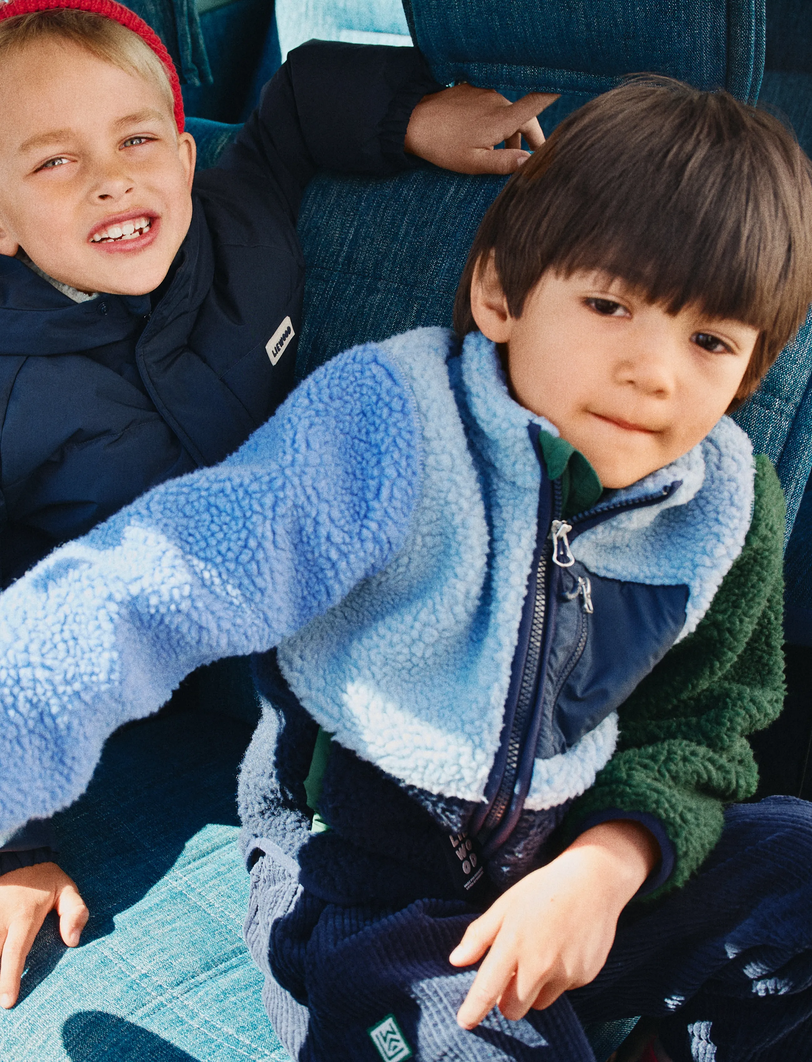 Liewood - Nolan Pile Jacket - fleece jackets - classic navy multi mix - 5