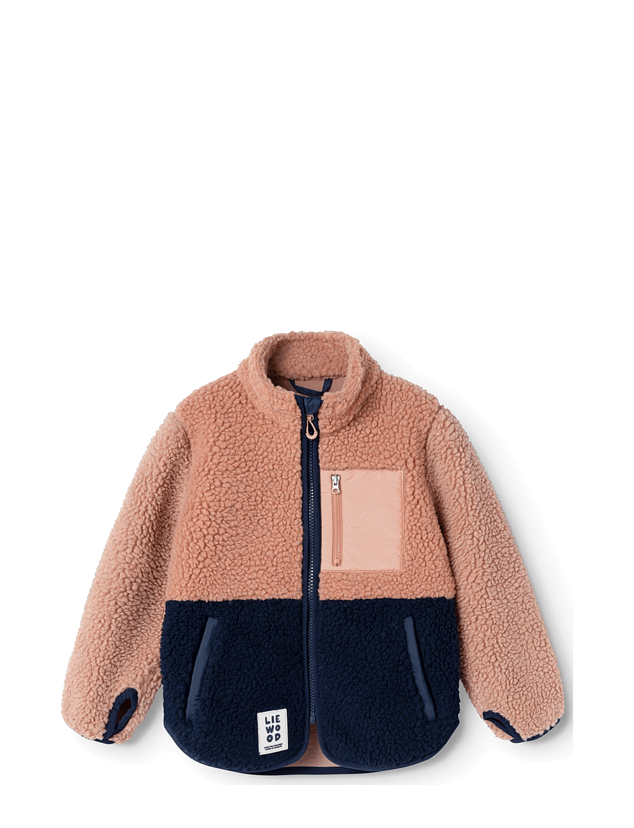 Liewood - Nolan Pile Jacket - fleece jackets - tuscany rose mix - 1