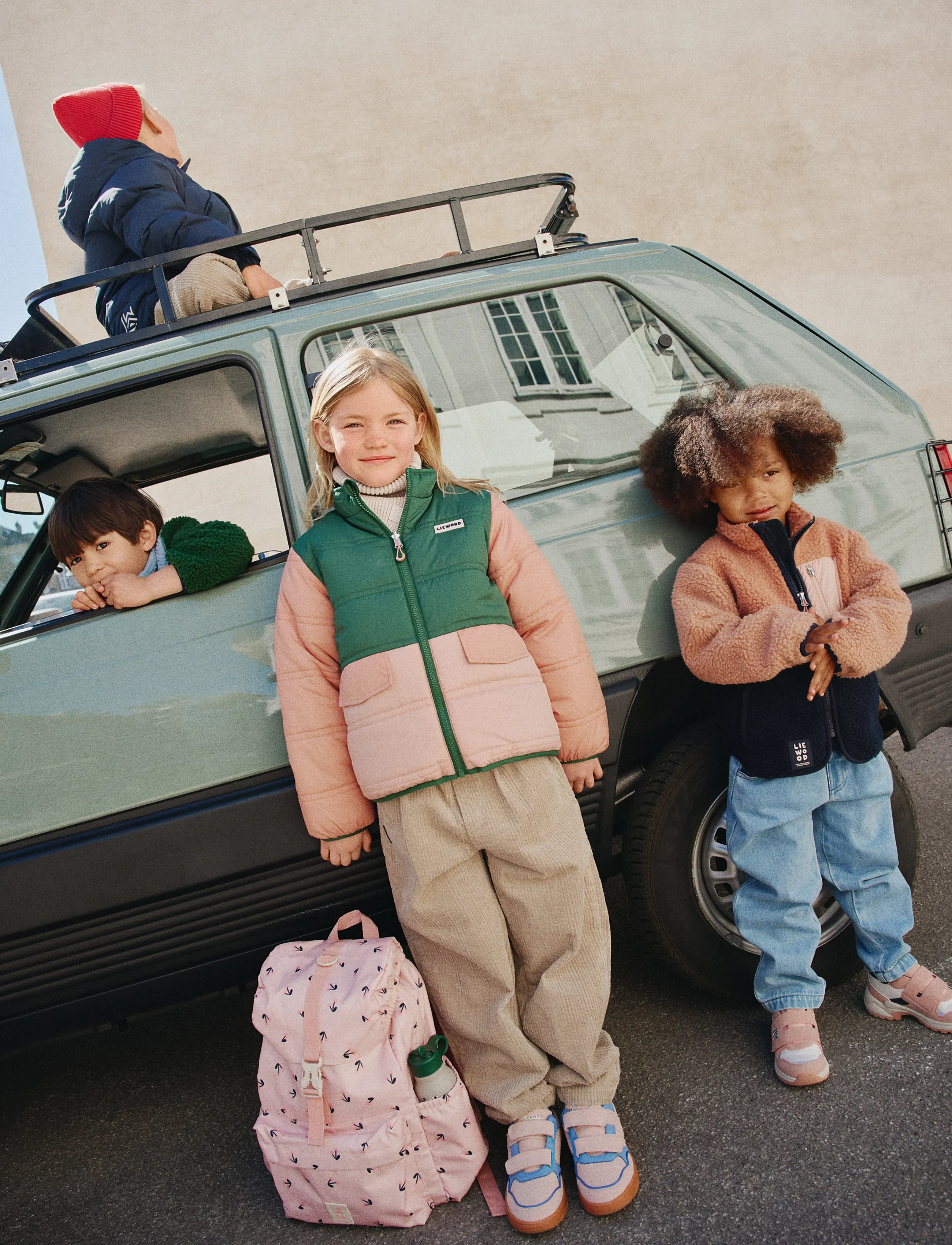 Liewood - Nolan Pile Jacket - fleece jackets - tuscany rose mix - 3