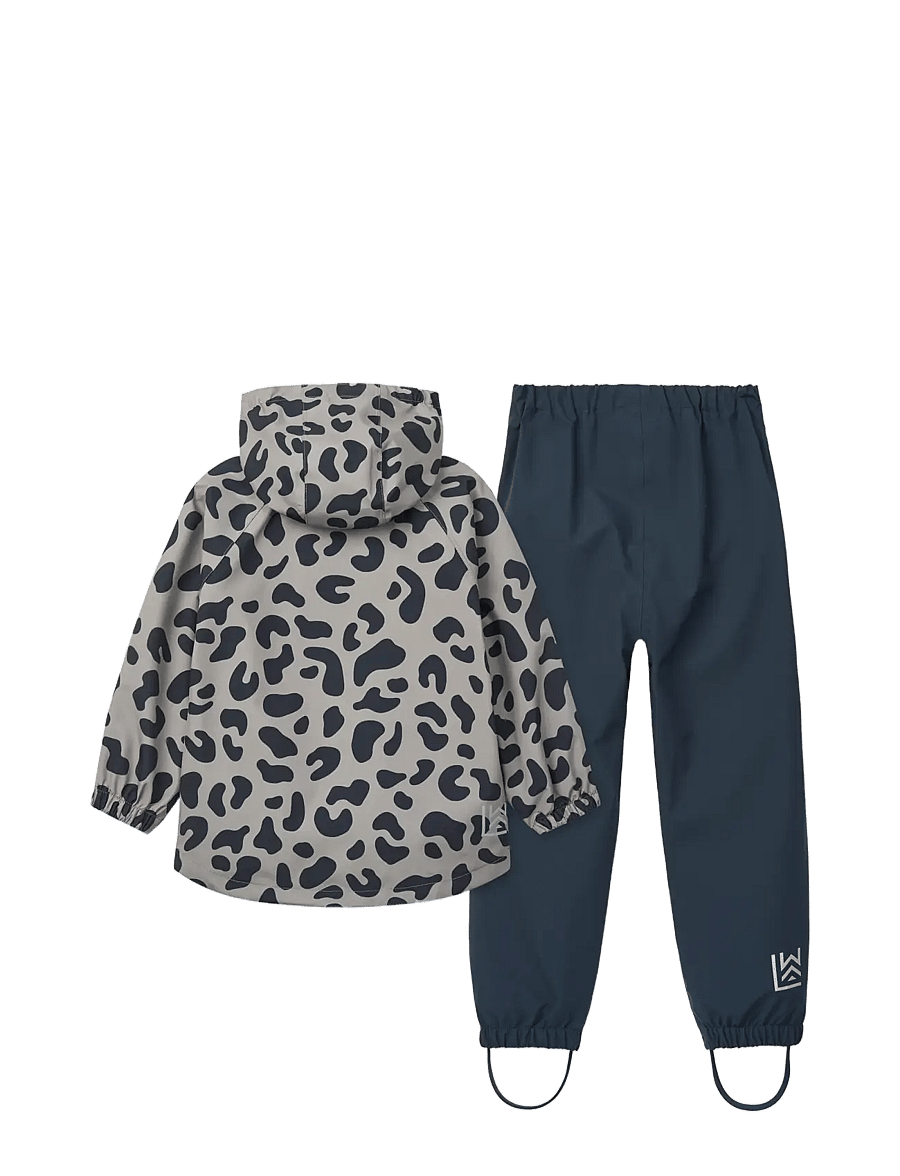 Liewood - Pedia Rainwear Set - vihmakomplektid - mega leo mist / classic navy - 1