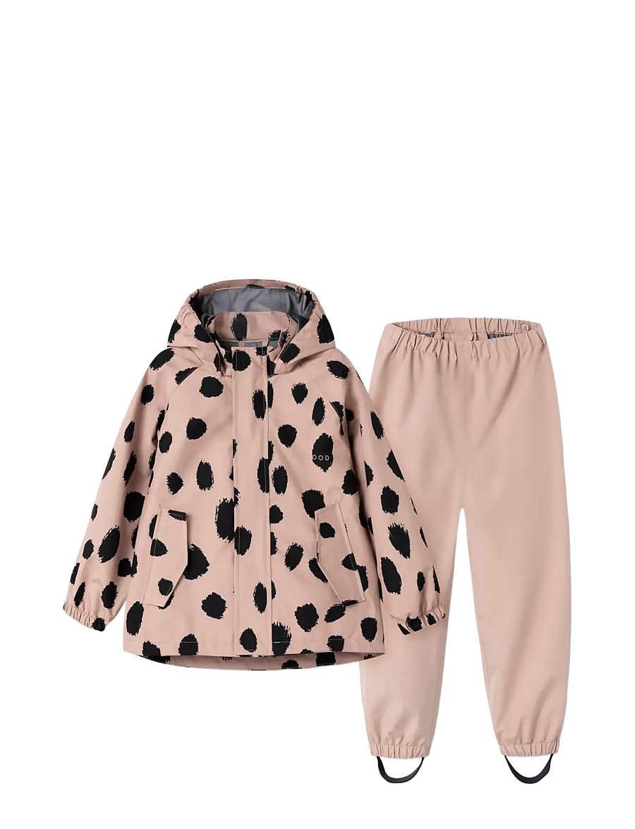 Liewood - Pedia Rainwear Set - rain sets - mega leo spot / pale tuscany - 1