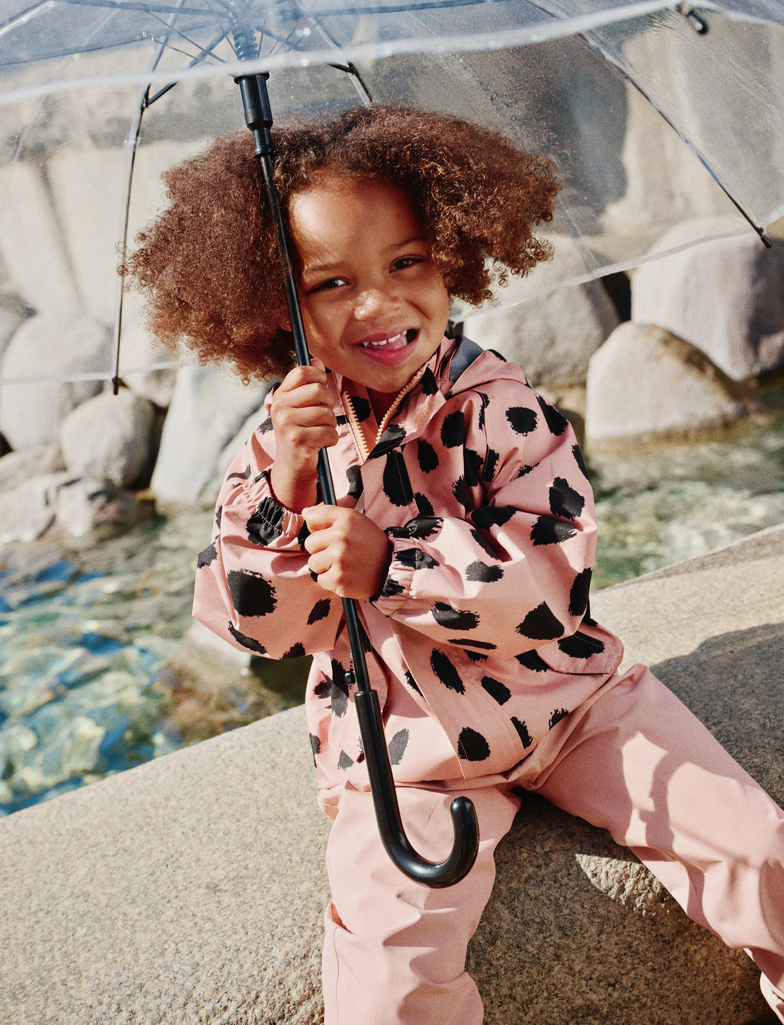 Liewood Pedia Rainwear Set - Liewood - MEGA LEO SPOT / PALE TUSCANY / pink/rose