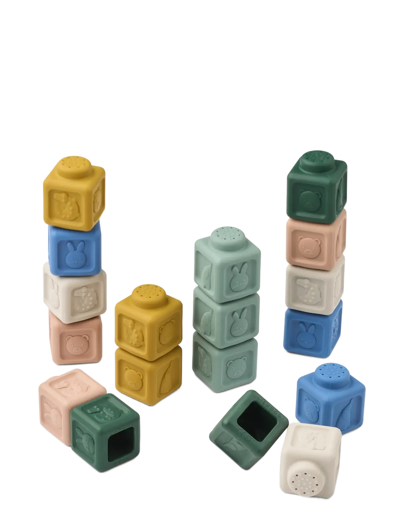 Liewood Veda Multifunctional Building Blocks 18-pack - Baby products - BEACH BLUE MULTI MIX / multi