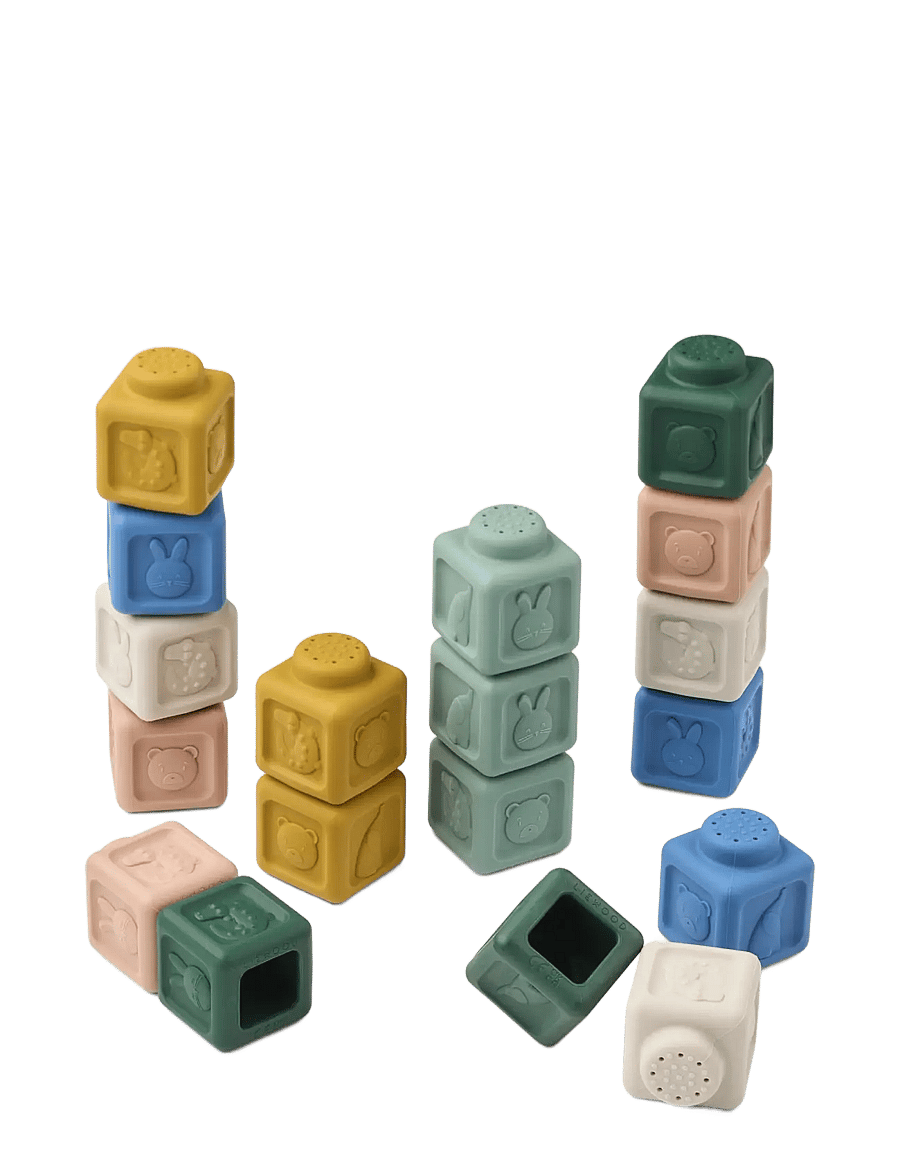 Liewood - Veda Multifunctional Building Blocks 18-pack - beach blue multi mix - 1