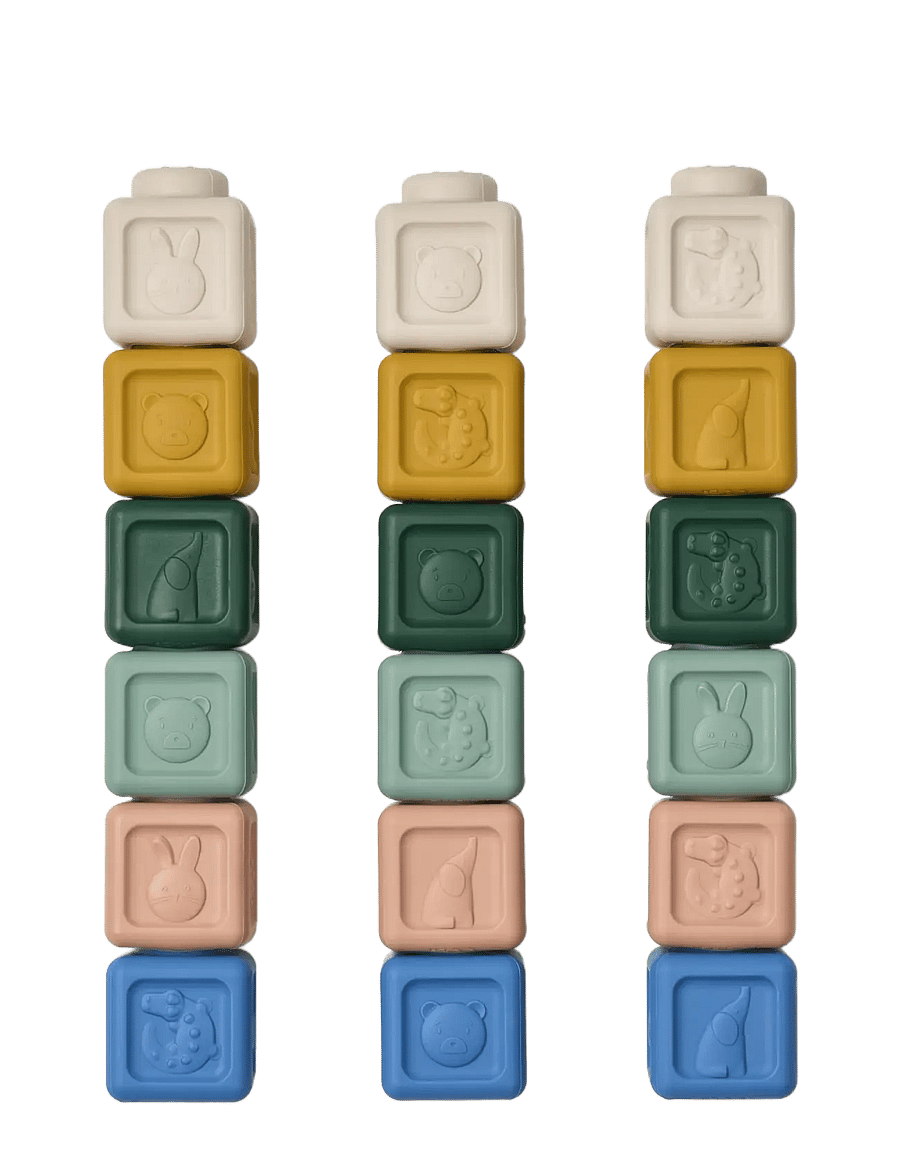 Liewood - Veda Multifunctional Building Blocks 18-pack - beach blue multi mix - 2