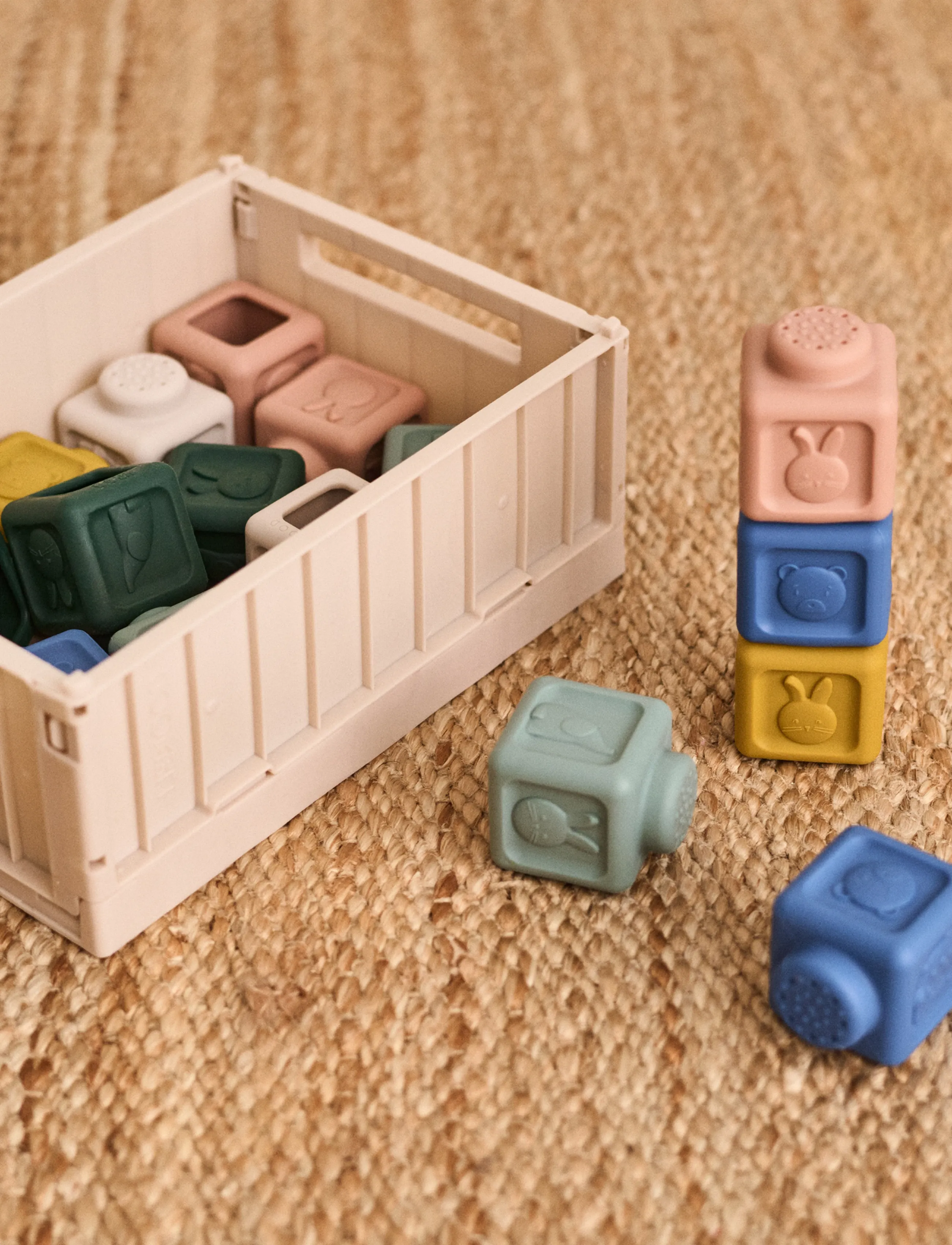 Liewood - Veda Multifunctional Building Blocks 18-pack - beach blue multi mix - 0