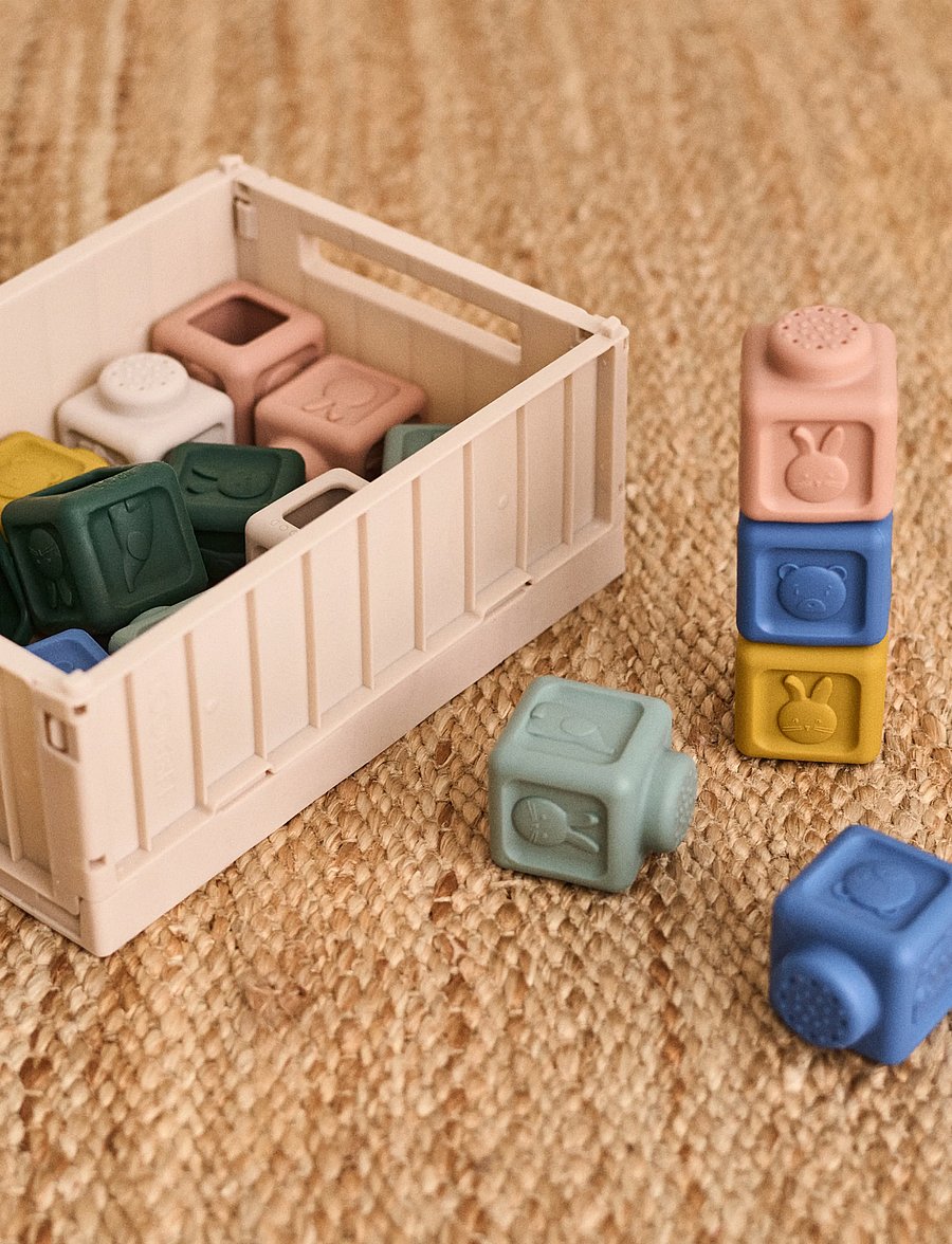 Liewood - Veda Multifunctional Building Blocks 18-pack - beach blue multi mix - 0
