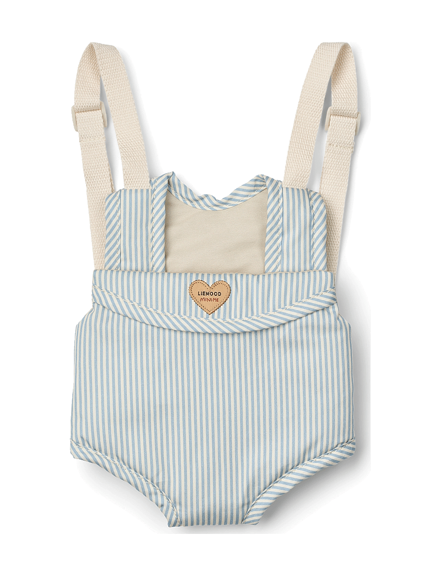 Liewood - Eleanor Doll Carrier - docktillbehör - y/d stripe beach blue / creme de la creme - 0