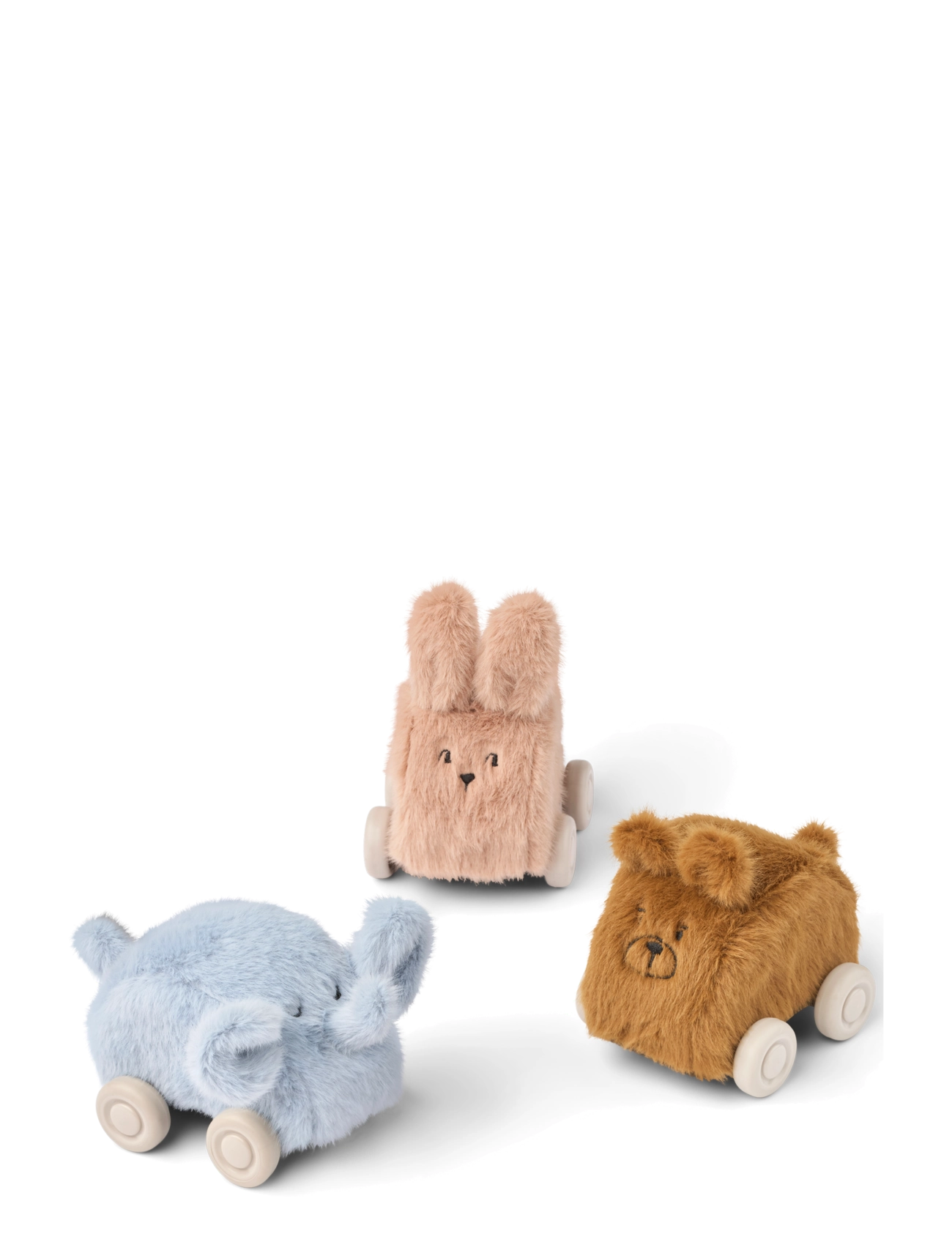 Liewood Ansel Plush Car 3-pack - Leksaker - PALE TUSCANY MIX / pink/rose