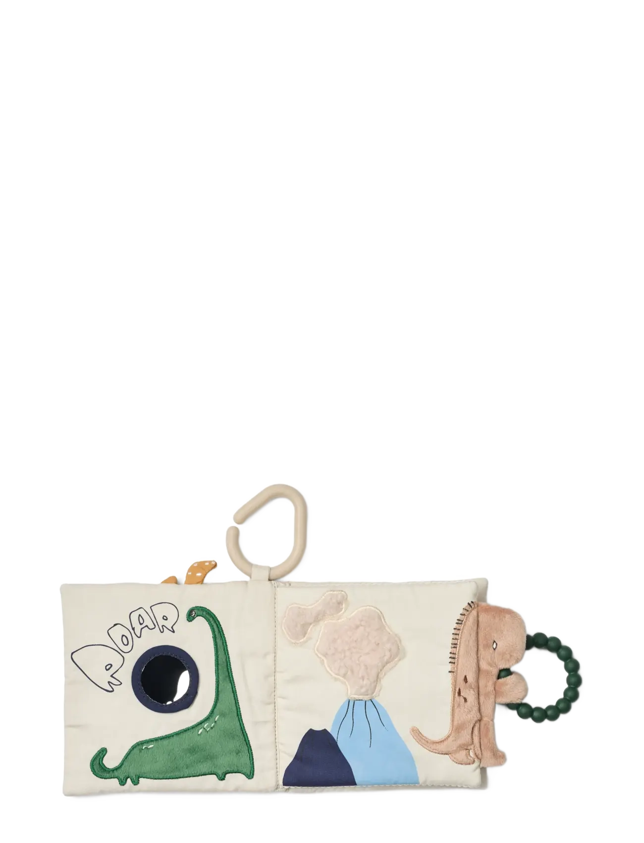 Liewood - Fey Dino Roar Fabric Book - babybøger - dino roar / dove blue - 1