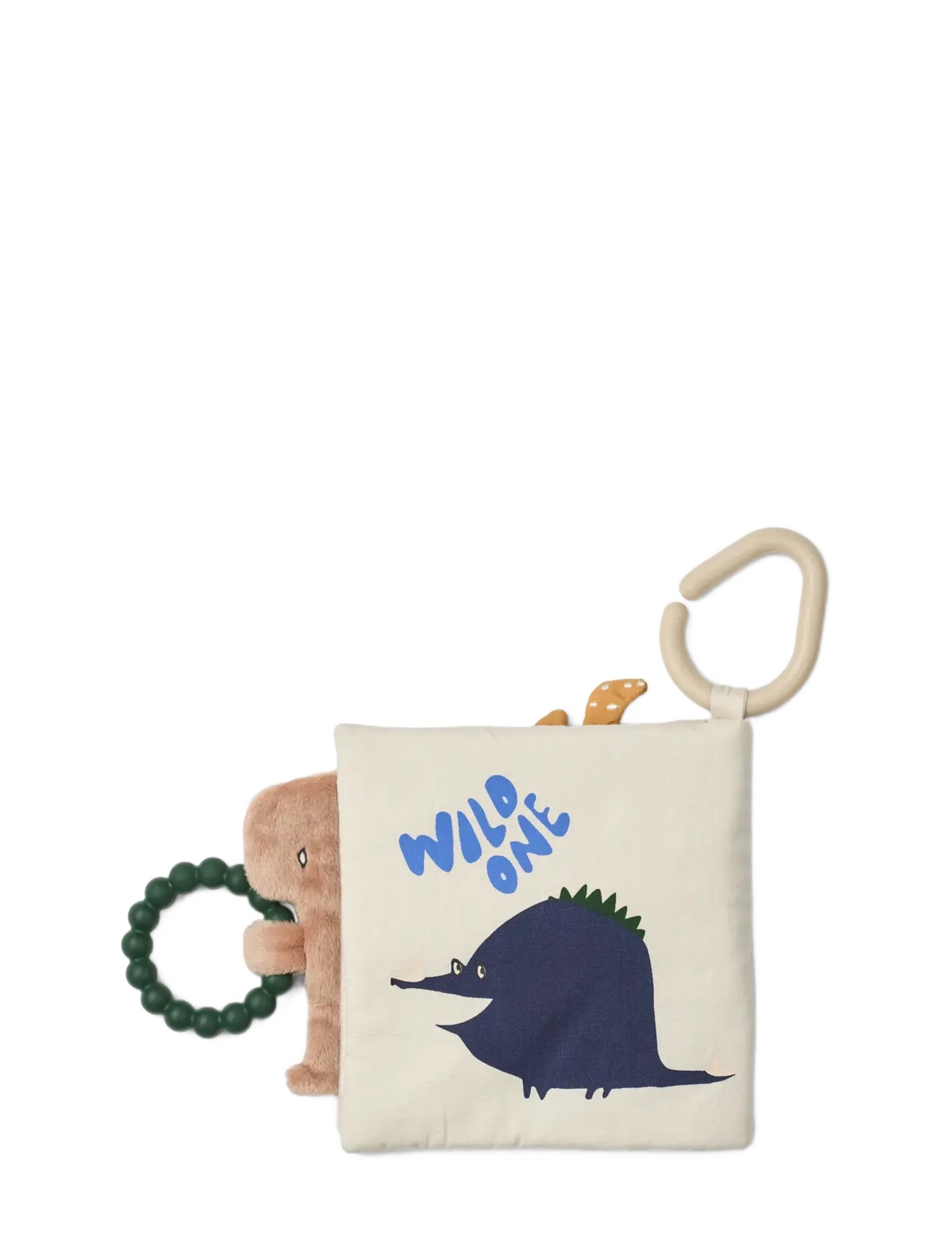 Liewood - Fey Dino Roar Fabric Book - babybøger - dino roar / dove blue - 3