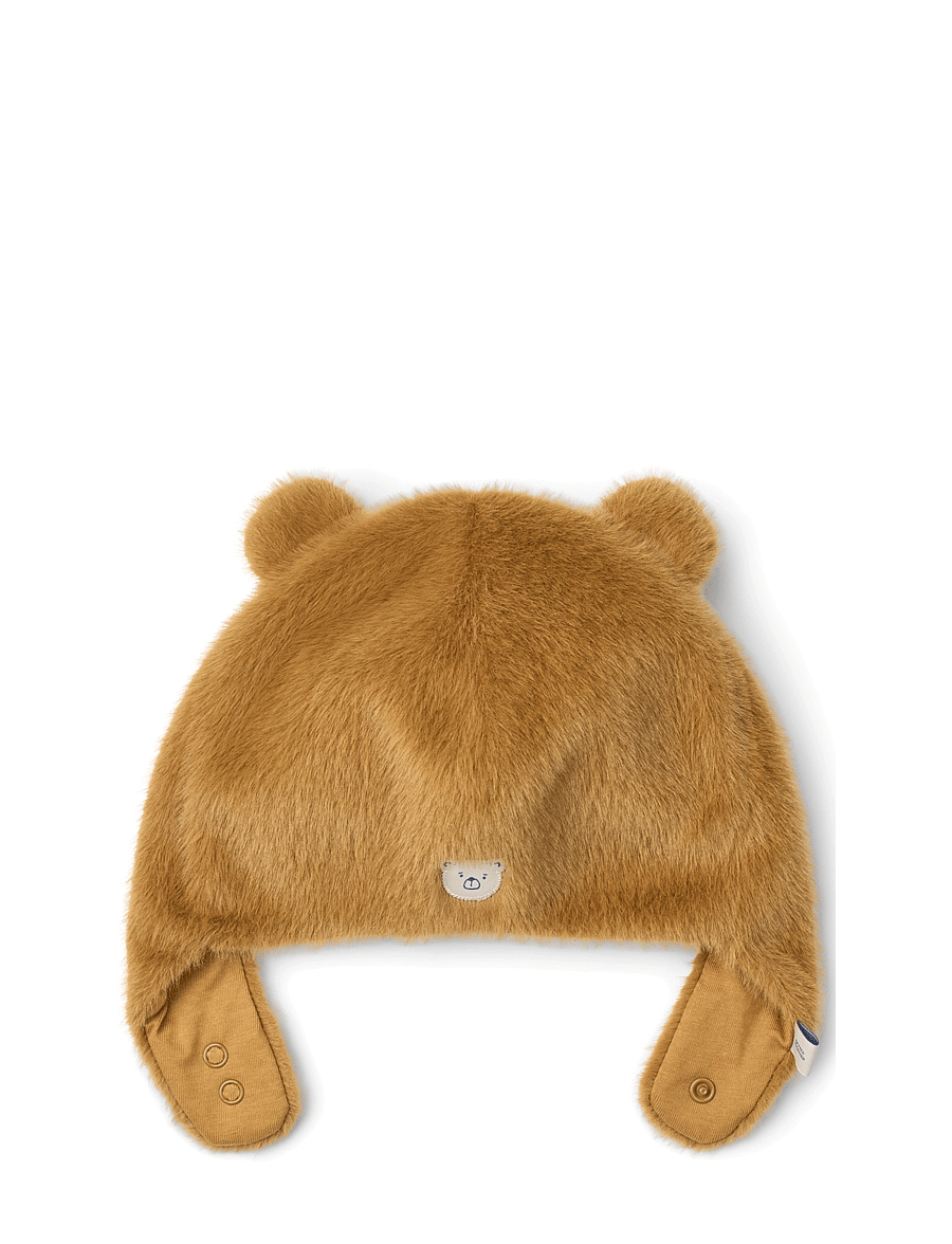 Liewood - Lillie Plush Bear Hat - babymützen - golden caramel - 1
