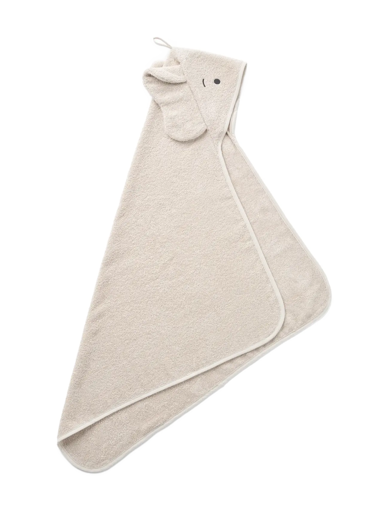 Liewood - Albert Elephant Hooded Towel - bademäntel - sandy - 1