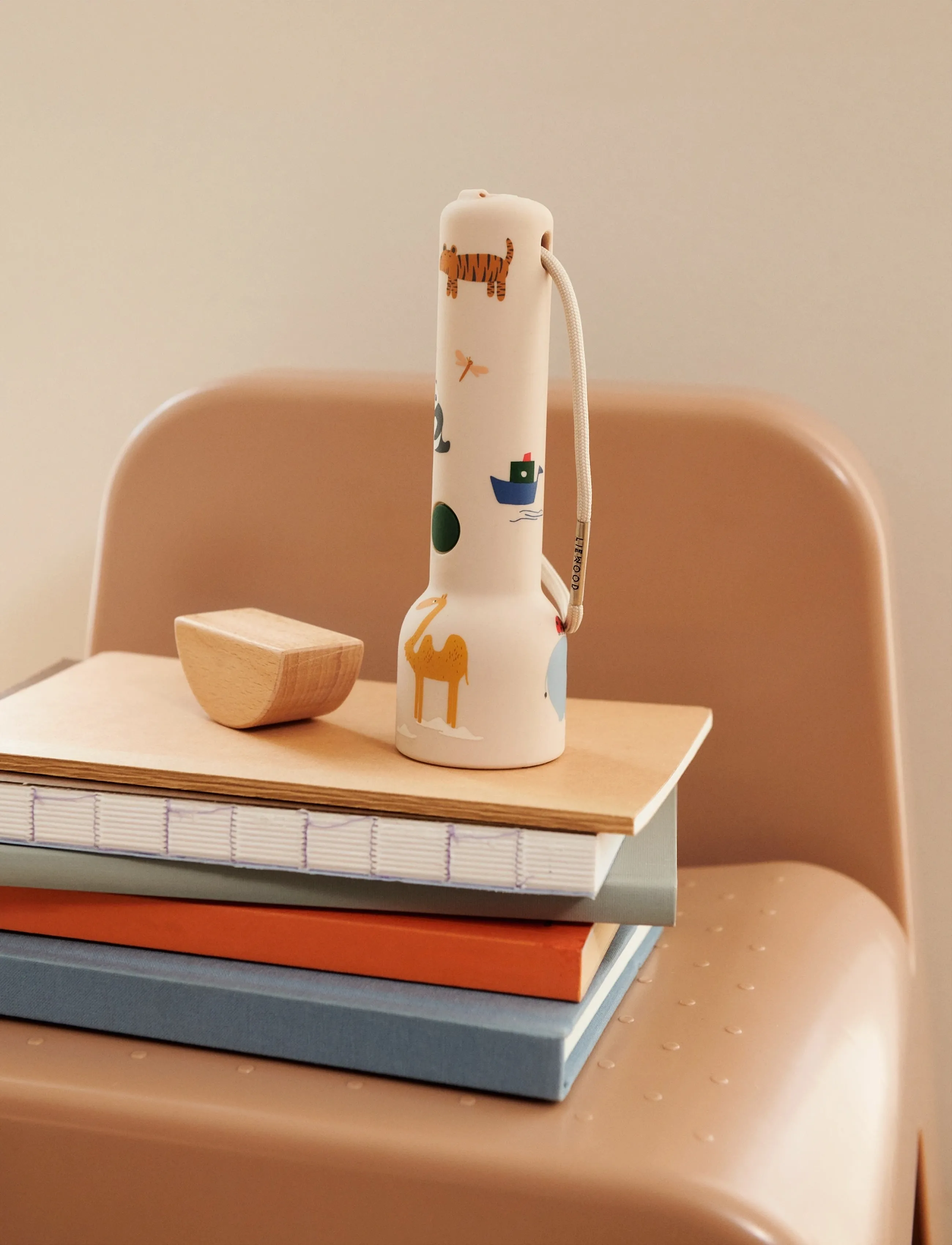 Liewood Gry Printed Flashlight - Liewood - AROUND THE WORLD / SANDY / cream