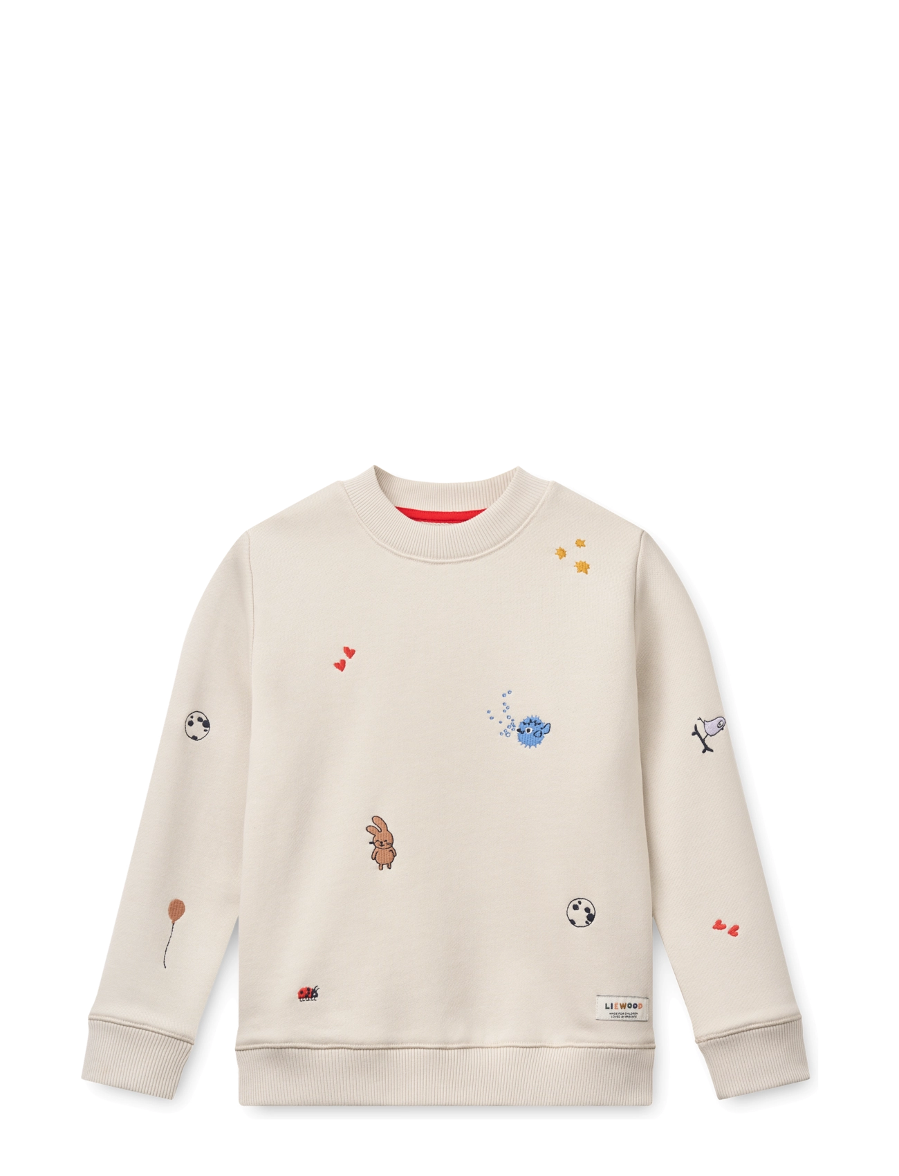 Liewood Ridley Embroidered Sweatshirt - Beebiriided - TAMTAM / SANDY / beige