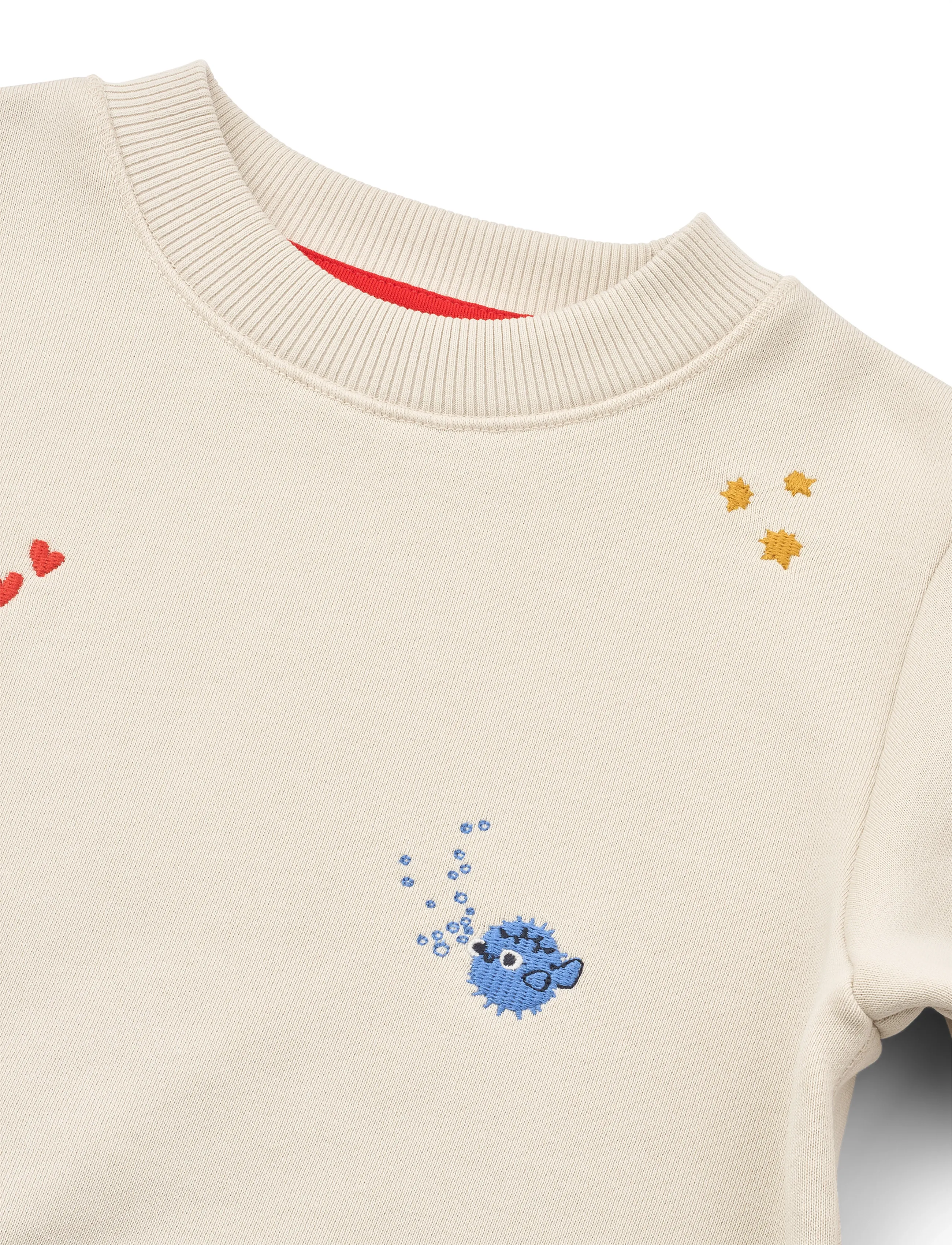 Liewood - Ridley Embroidered Sweatshirt - tamtam / sandy - 4