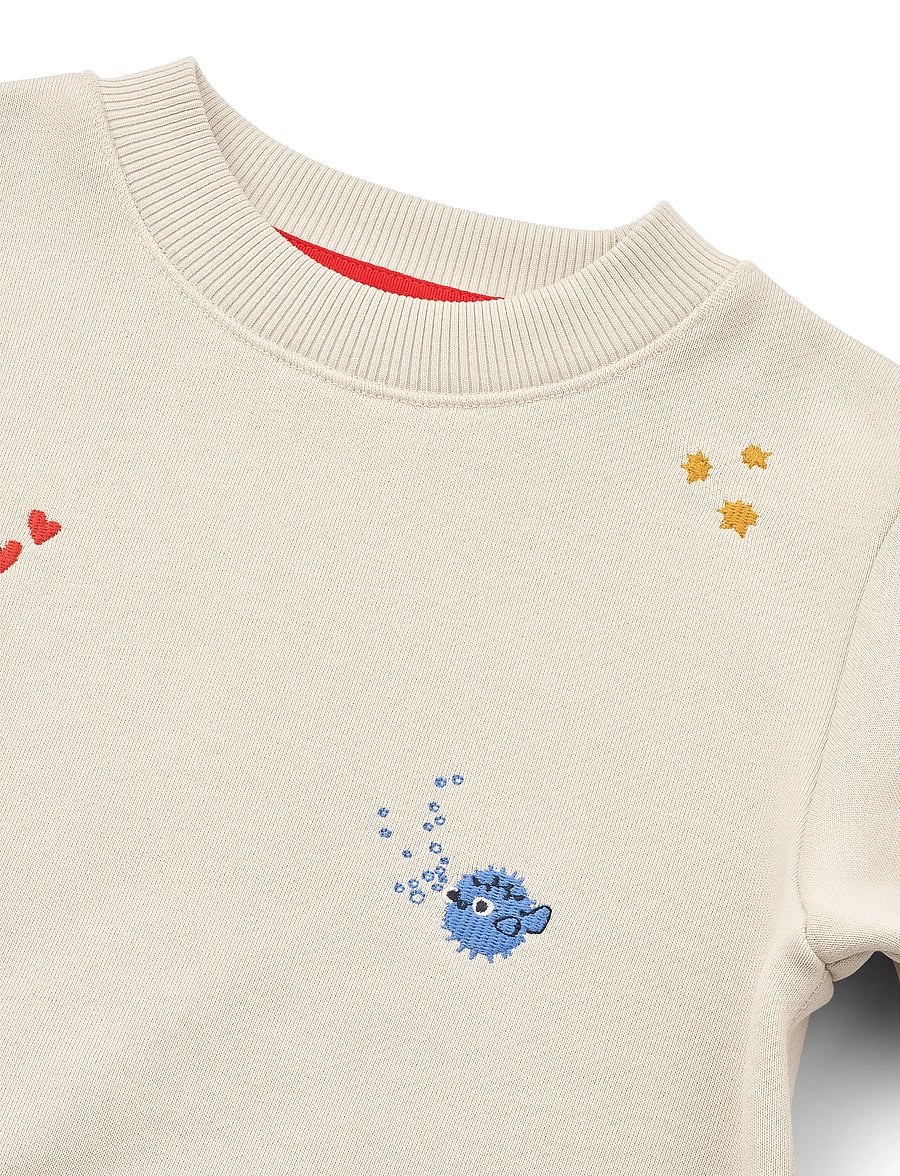 Liewood - Ridley Embroidered Sweatshirt - tamtam / sandy - 4