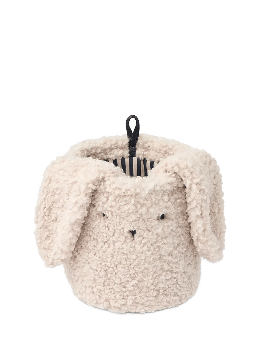 Liewood - Ib Rabbit Pile Basket - storage baskets - mist - 0